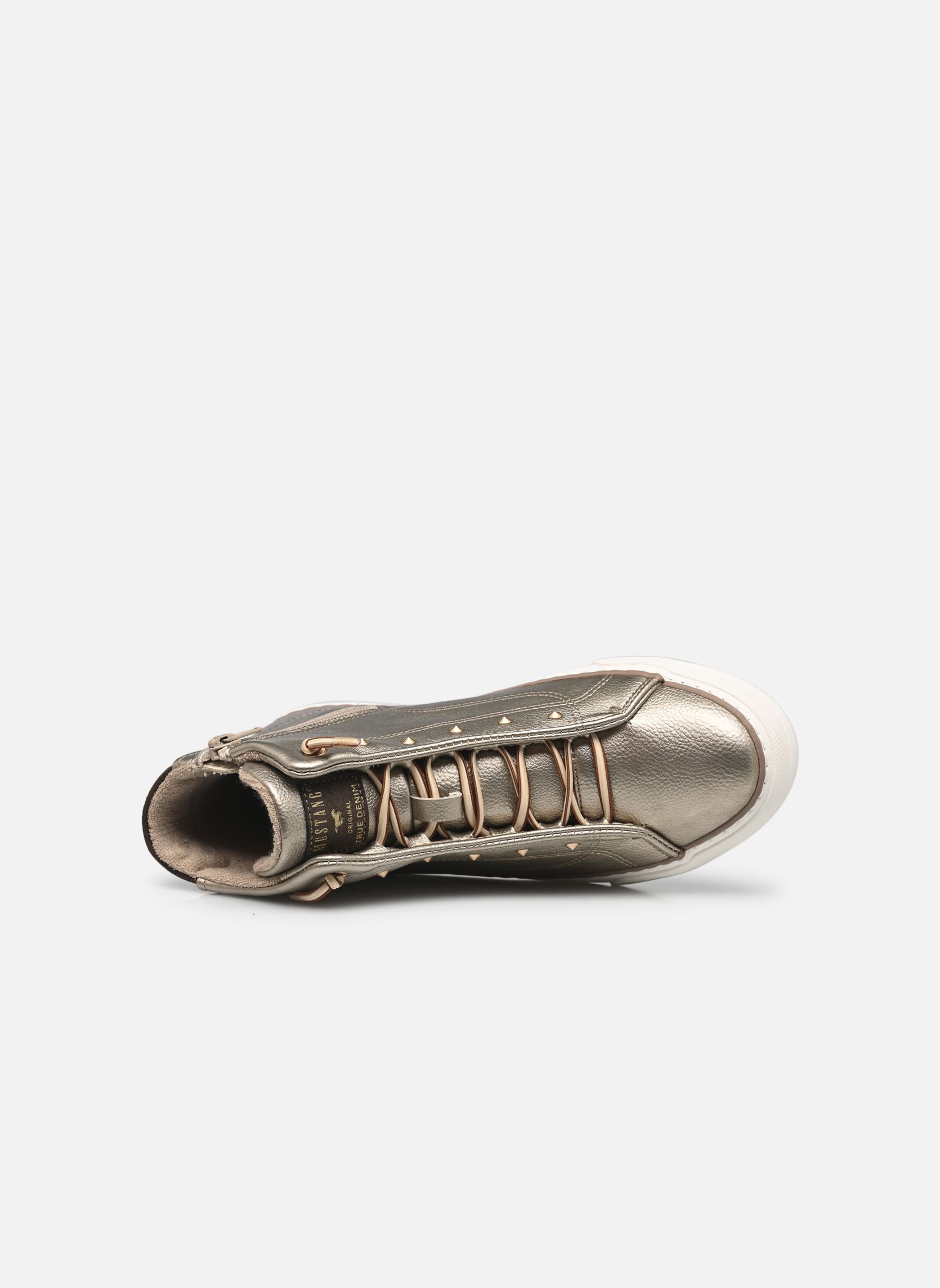 Hoge sneakers 1501501 dames goud en brons Mustang shoes Hoge sneakers 1501501 dames goud en brons CHAMPAGNER