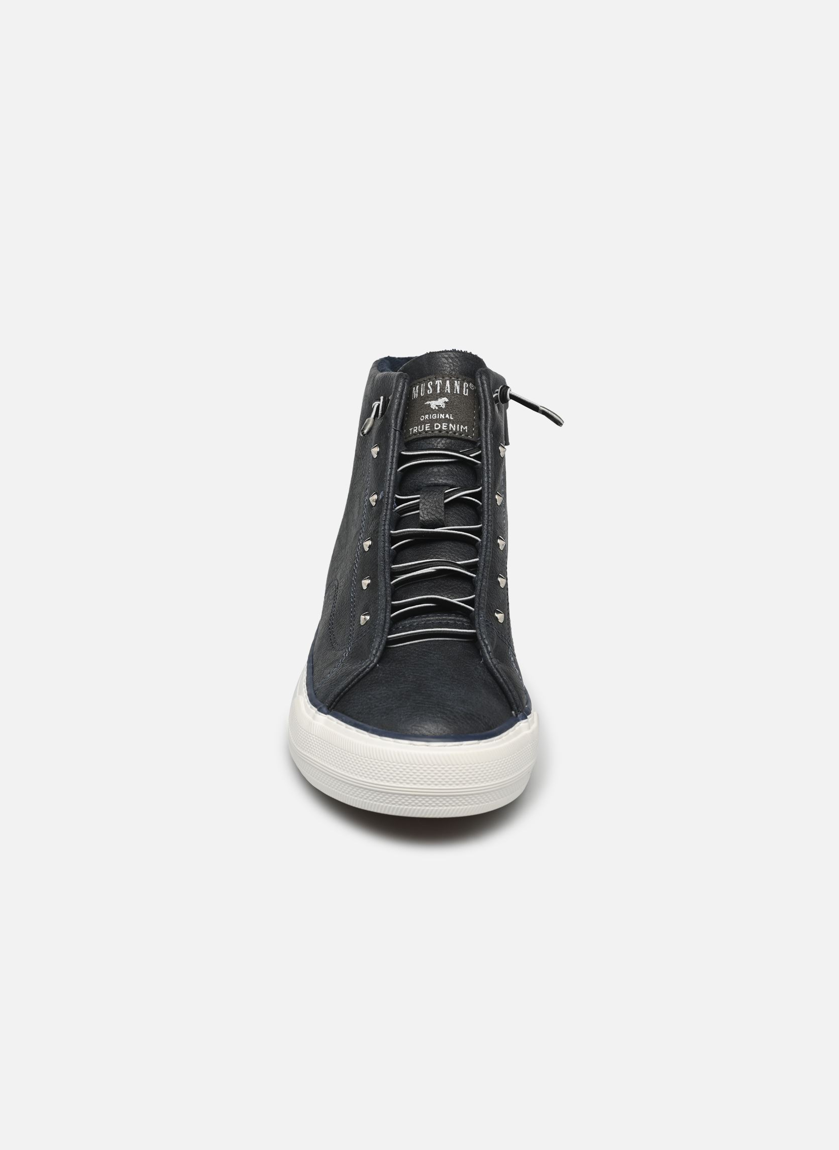 Hoge sneakers 1501501 dames blauw Mustang shoes Hoge sneakers 1501501 dames blauw Navy