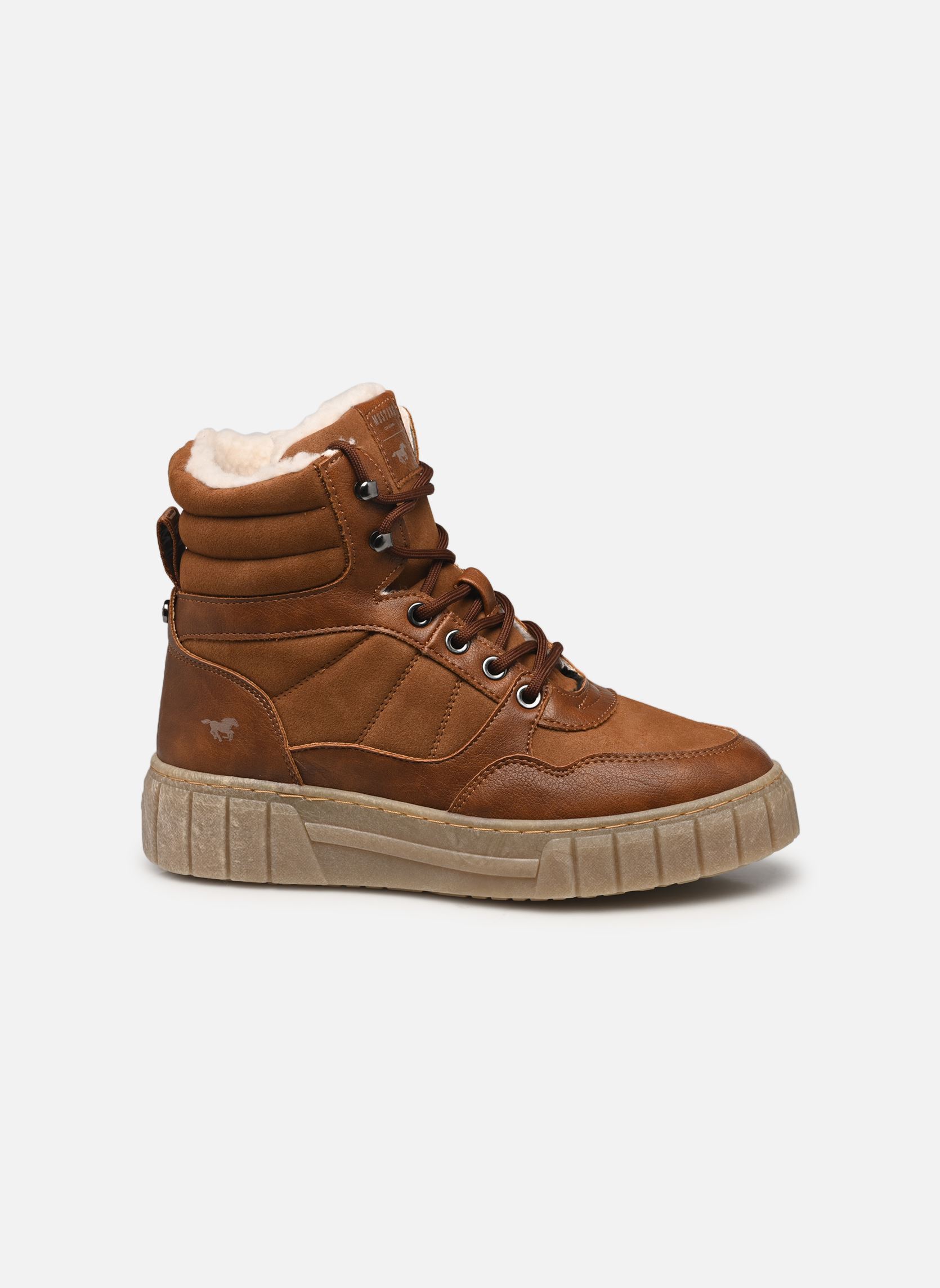 Zapatillas altas 1446605 mujer marrón Mustang shoes Zapatillas altas 1446605 mujer marrón Cognac
