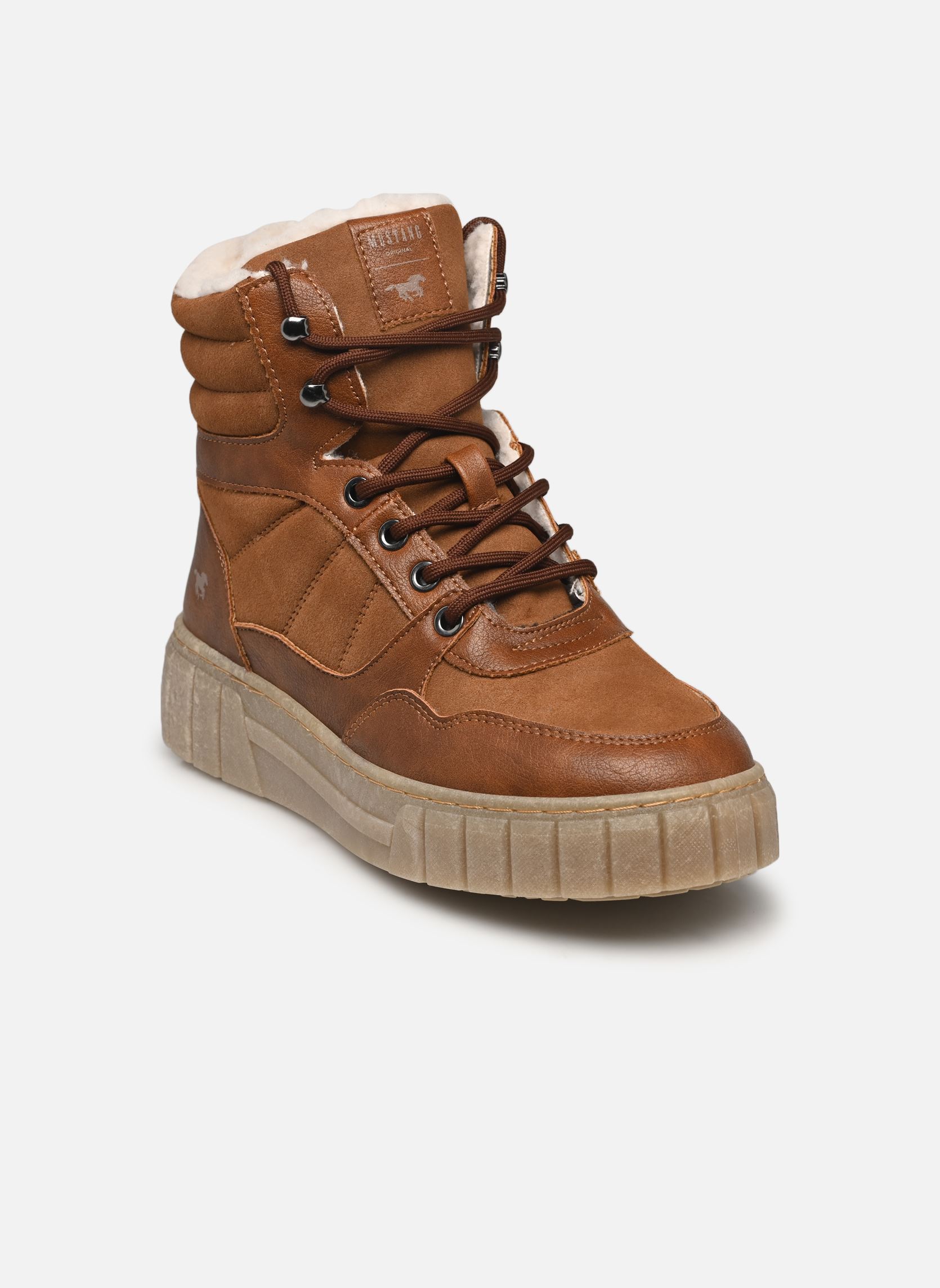 Zapatillas altas 1446605 mujer marrón Mustang shoes Zapatillas altas 1446605 mujer marrón Cognac
