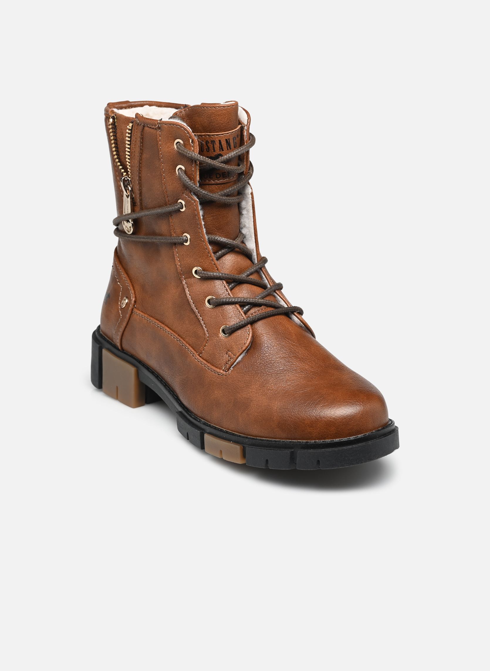 Botines con cordones 1443602 mujer marrón Mustang shoes Botines con cordones 1443602 mujer marrón Kastanie