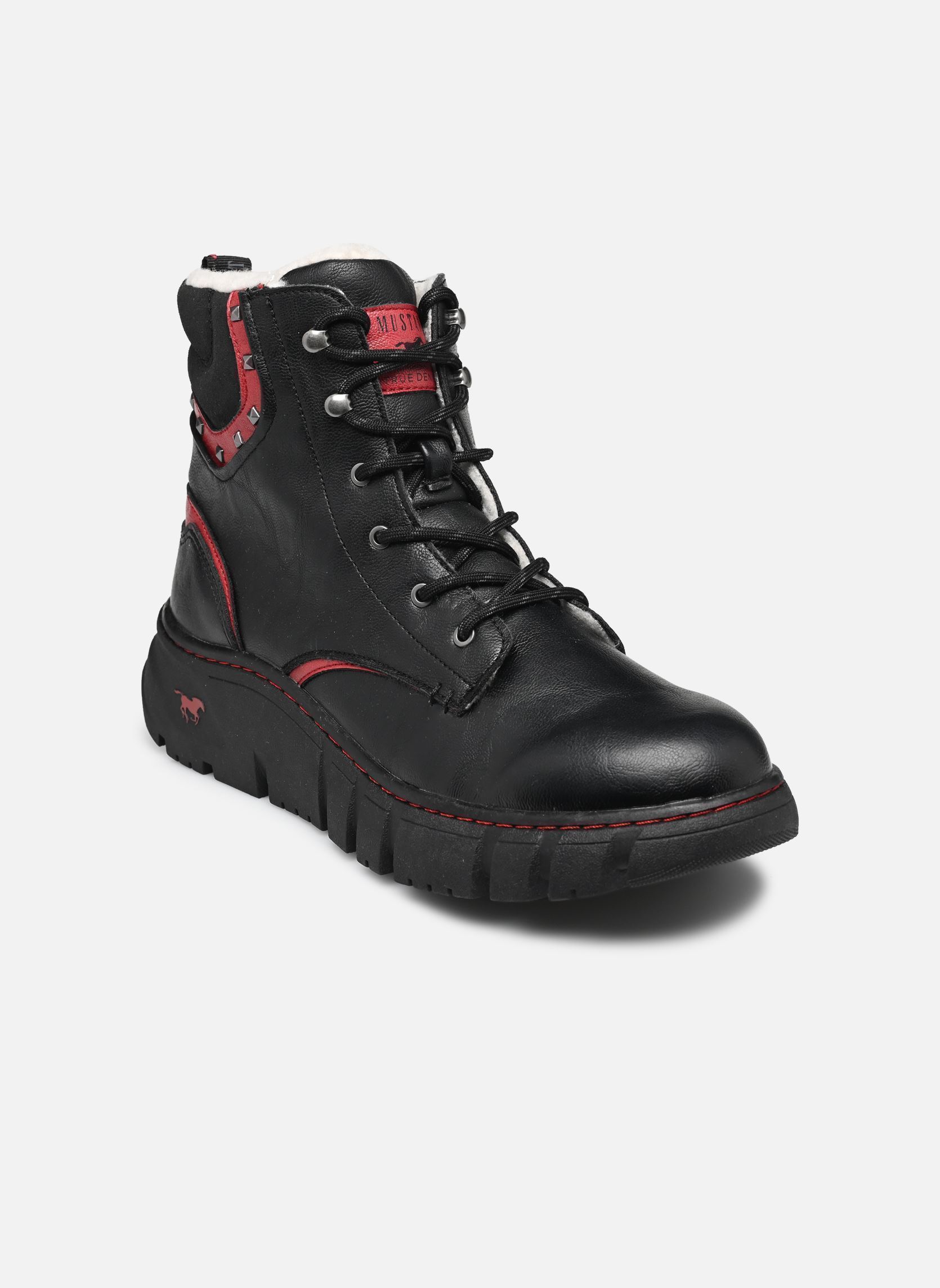 Bottines à lacets 1499601 femme noir Mustang shoes Bottines à lacets 1499601 femme noir Schwarz