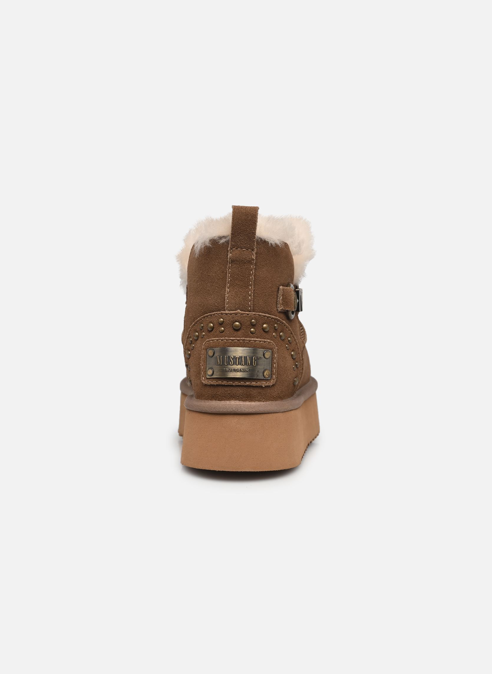 Bottines fourrées 1509601 femme beige Mustang shoes Bottines fourrées 1509601 femme beige Taupe