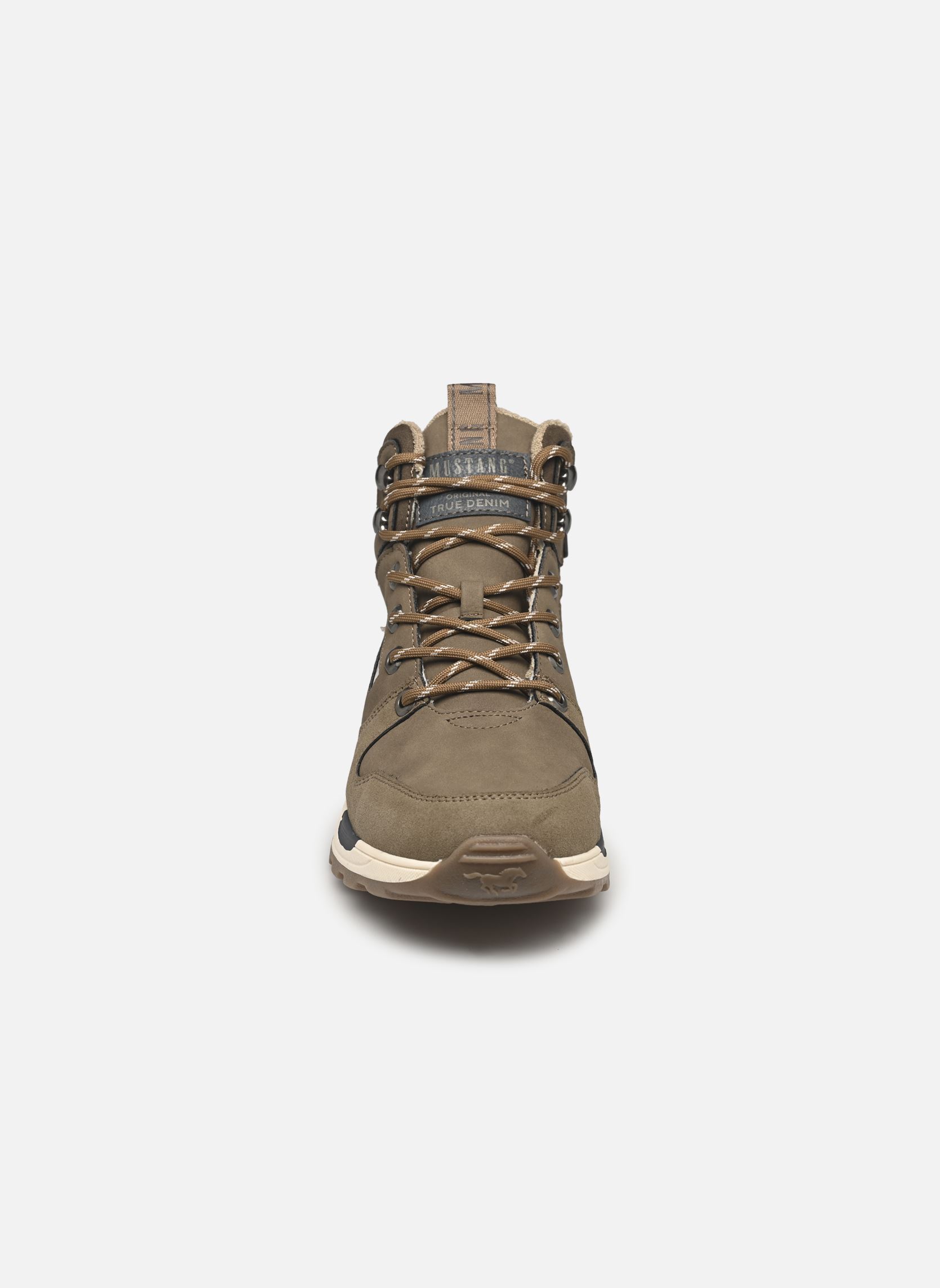 Hoge sneakers 4186504 heren groen Mustang shoes Hoge sneakers 4186504 heren groen Erde