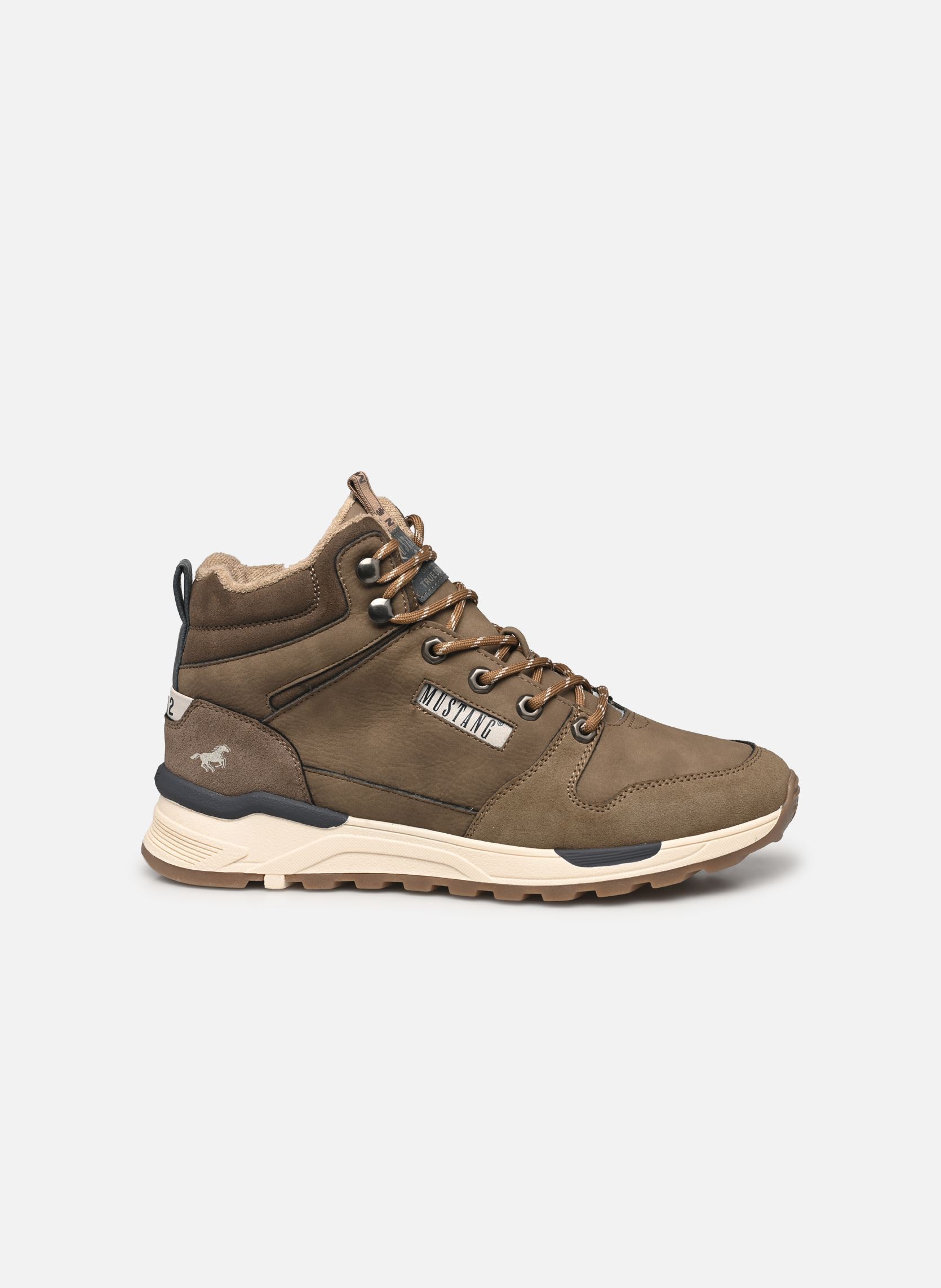 Hoge sneakers 4186504 heren groen Mustang shoes Hoge sneakers 4186504 heren groen Erde