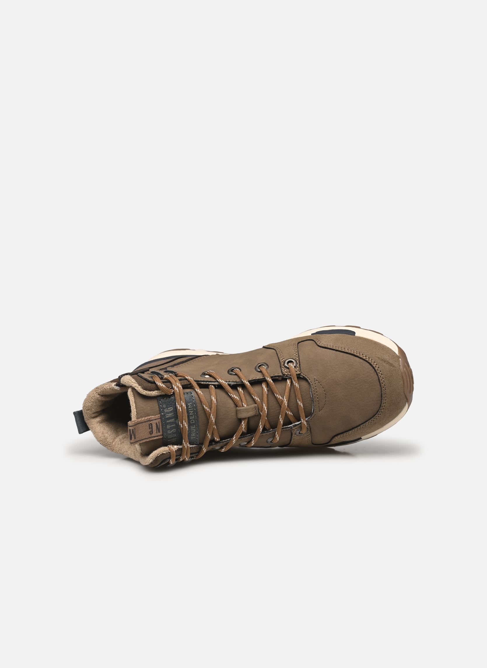 Hoge sneakers 4186504 heren groen Mustang shoes Hoge sneakers 4186504 heren groen Erde