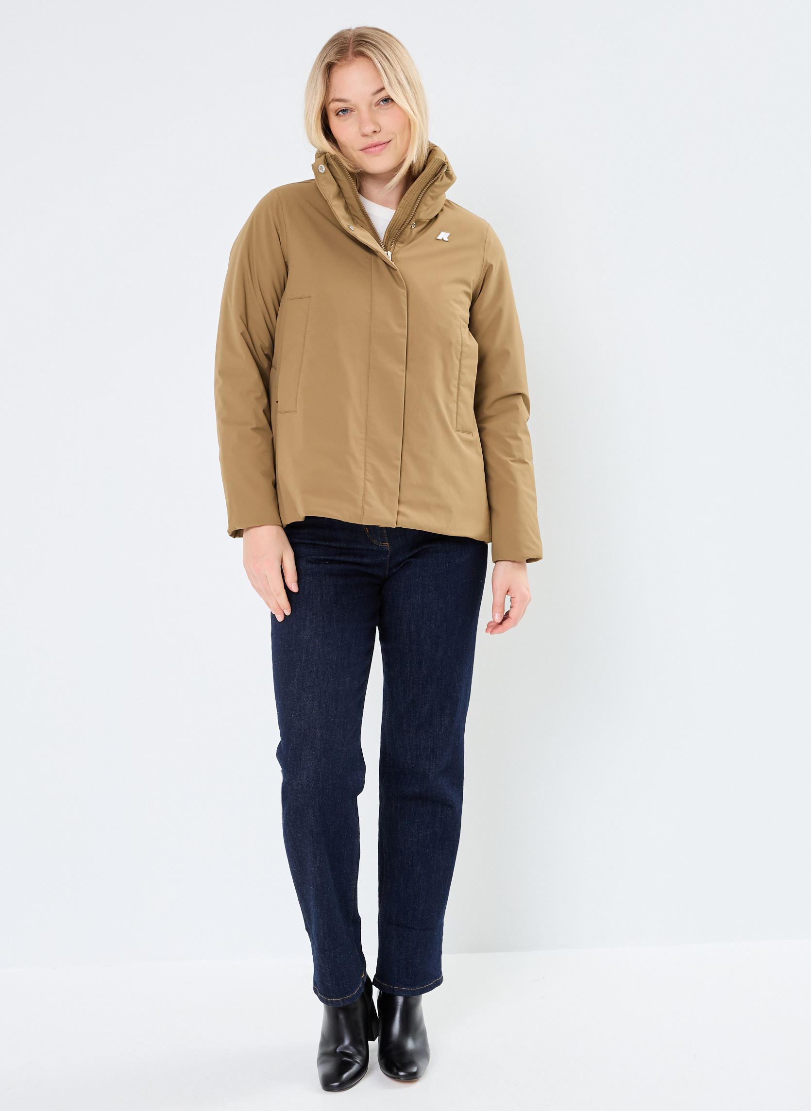 Chaquetas impermeables Marlette City Warn mujer marrón K-Way Chaquetas impermeables Marlette City Warn mujer marrón BROWN CORDA