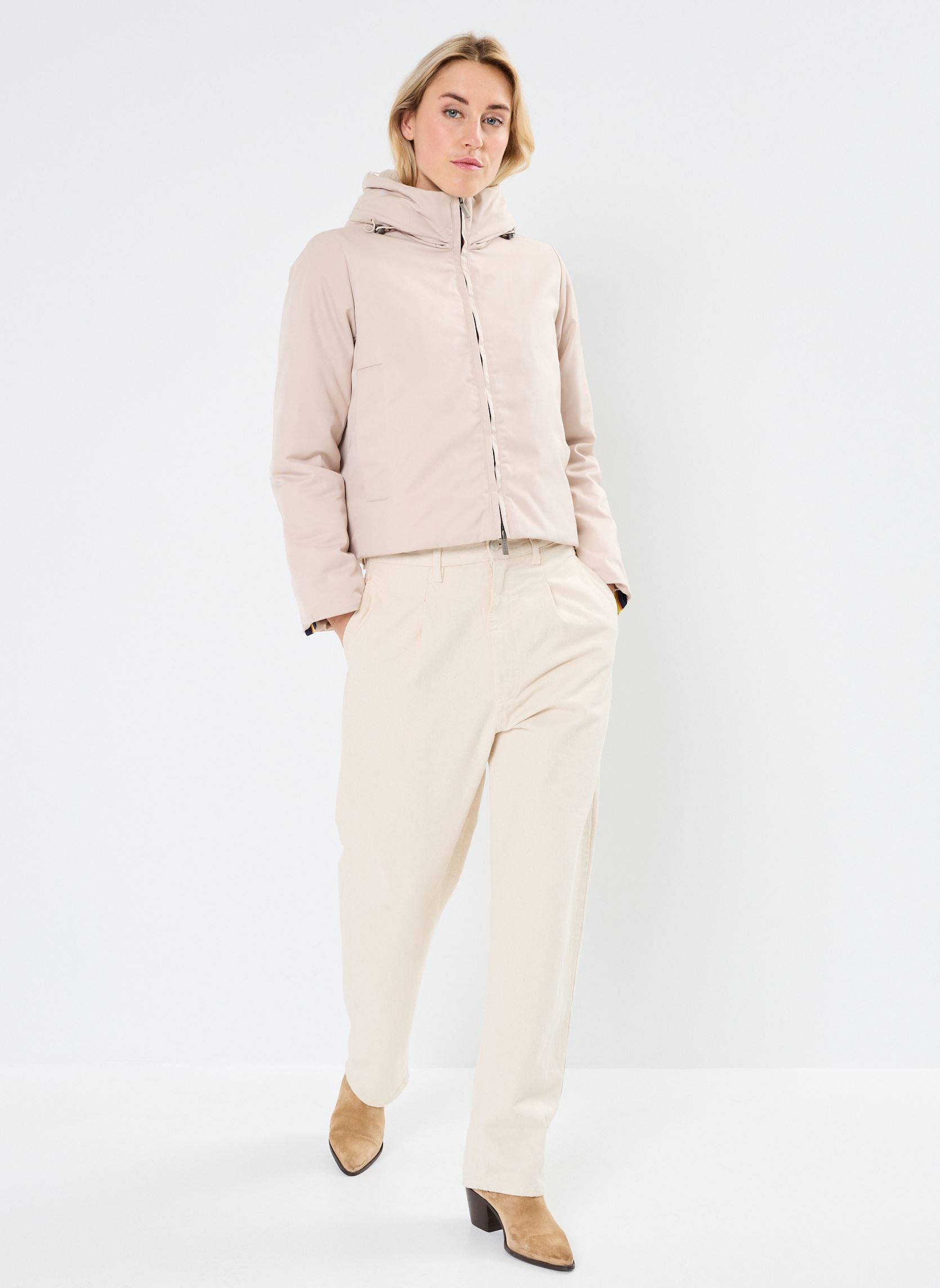 Vestes imperméable Olga Will Eco Fur femme beige K-Way Vestes imperméable Olga Will Eco Fur femme beige PINK TINT-NATURAL