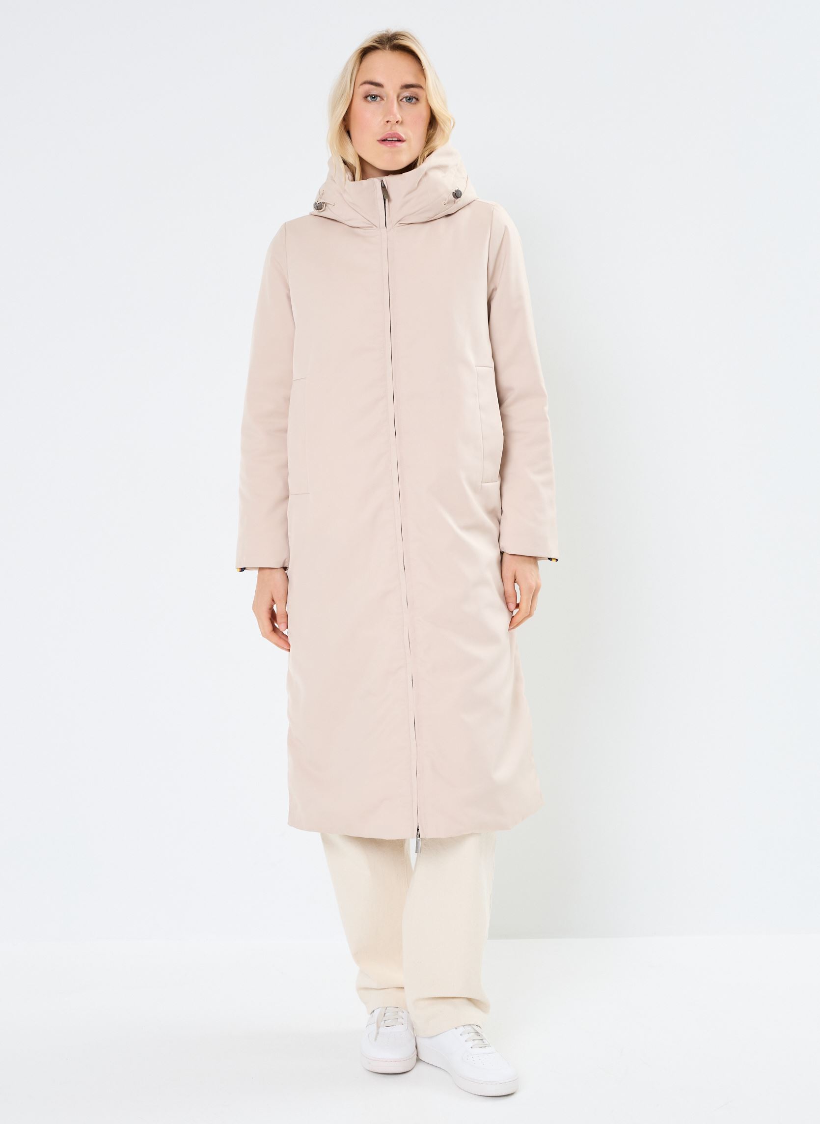 Manteaux Oller Twill Eco Fur femme beige K-Way Manteaux Oller Twill Eco Fur femme beige PINK TINT-NATURAL