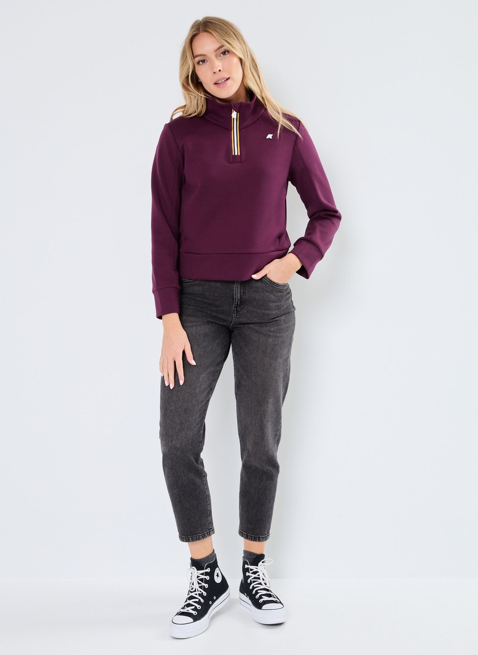 Pullover Louen Light Spacer damen violett K-Way Pullover Louen Light Spacer damen violett VIOLET DK PURPLE