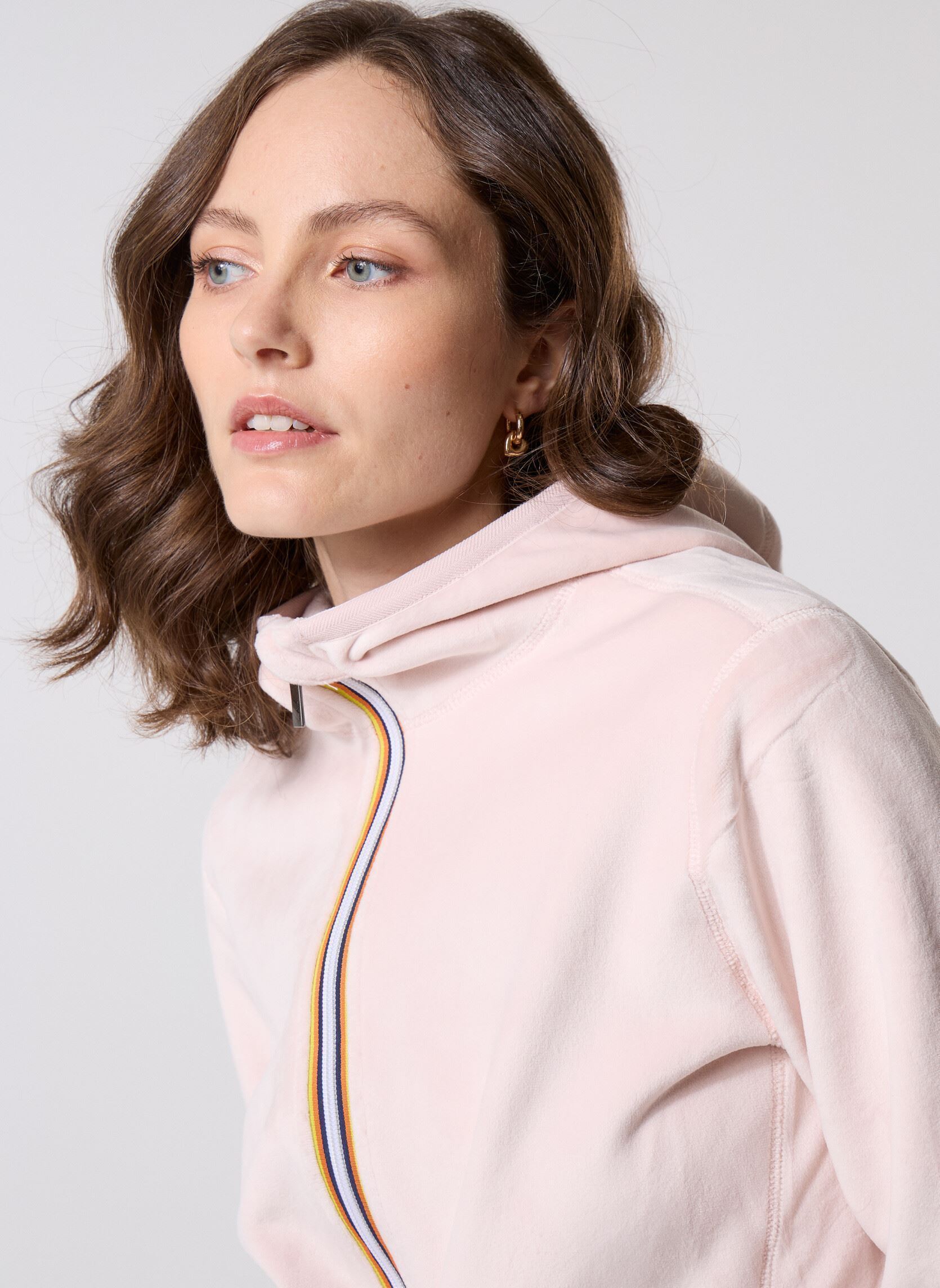 Vestes coupe-vents Lily Velour Polar Double femme rose K-Way Vestes coupe-vents Lily Velour Polar Double femme rose ROSE HUSHED - ROSE HUSHED
