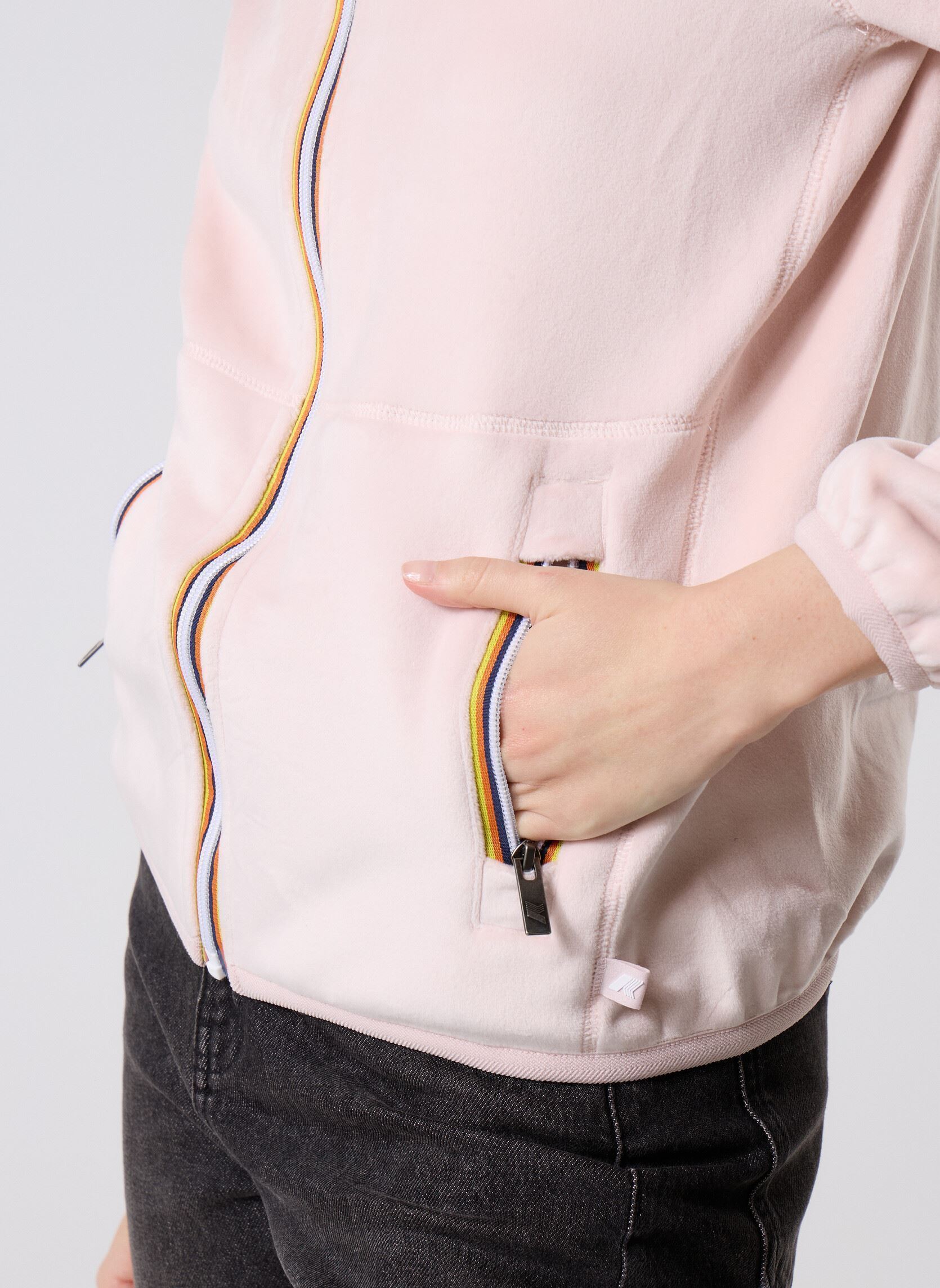 Vestes coupe-vents Lily Velour Polar Double femme rose K-Way Vestes coupe-vents Lily Velour Polar Double femme rose ROSE HUSHED - ROSE HUSHED