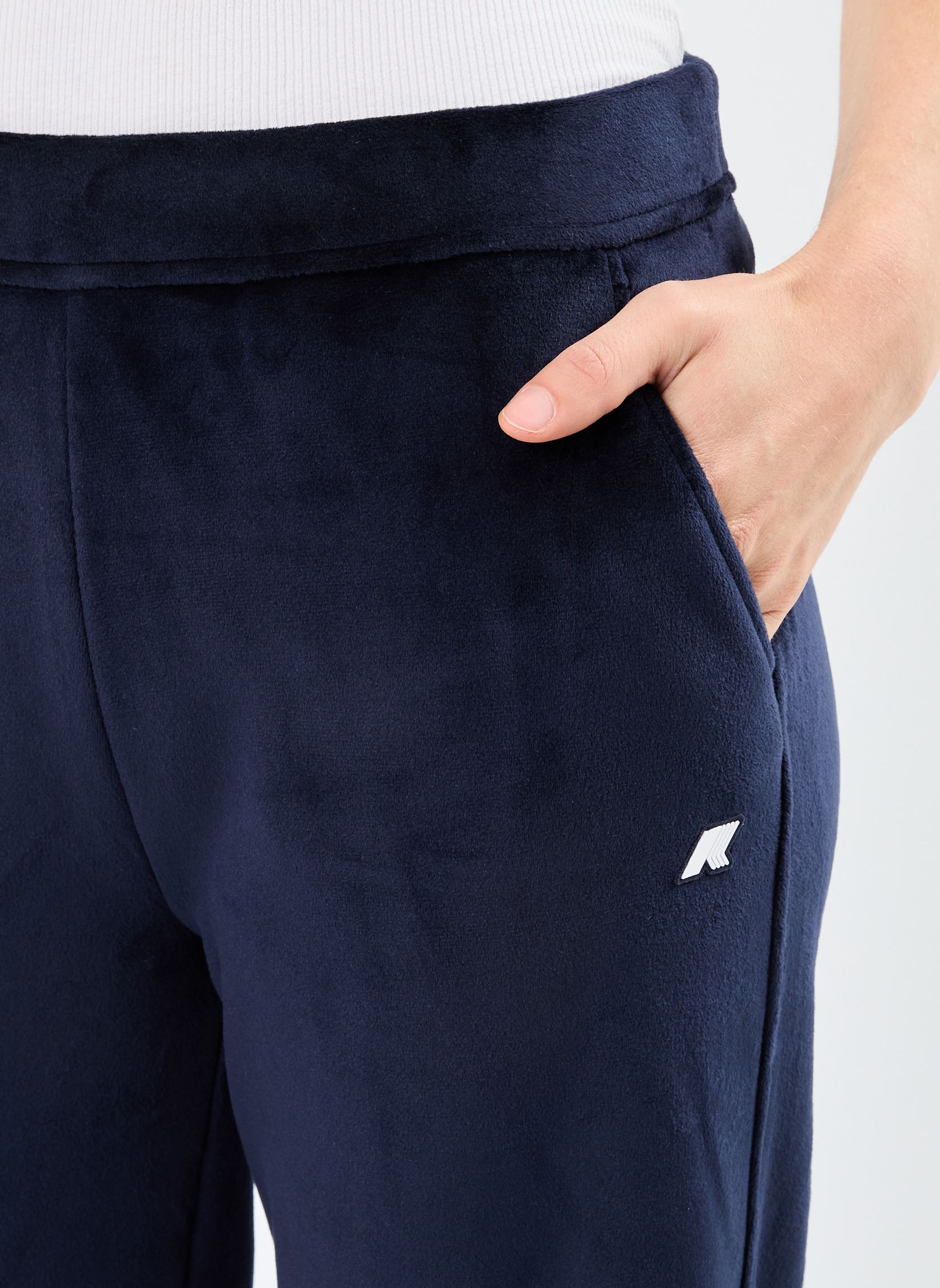 Bas de jogging Jenny Velour Polar femme bleu K-Way Bas de jogging Jenny Velour Polar femme bleu BLUE DEPHT
