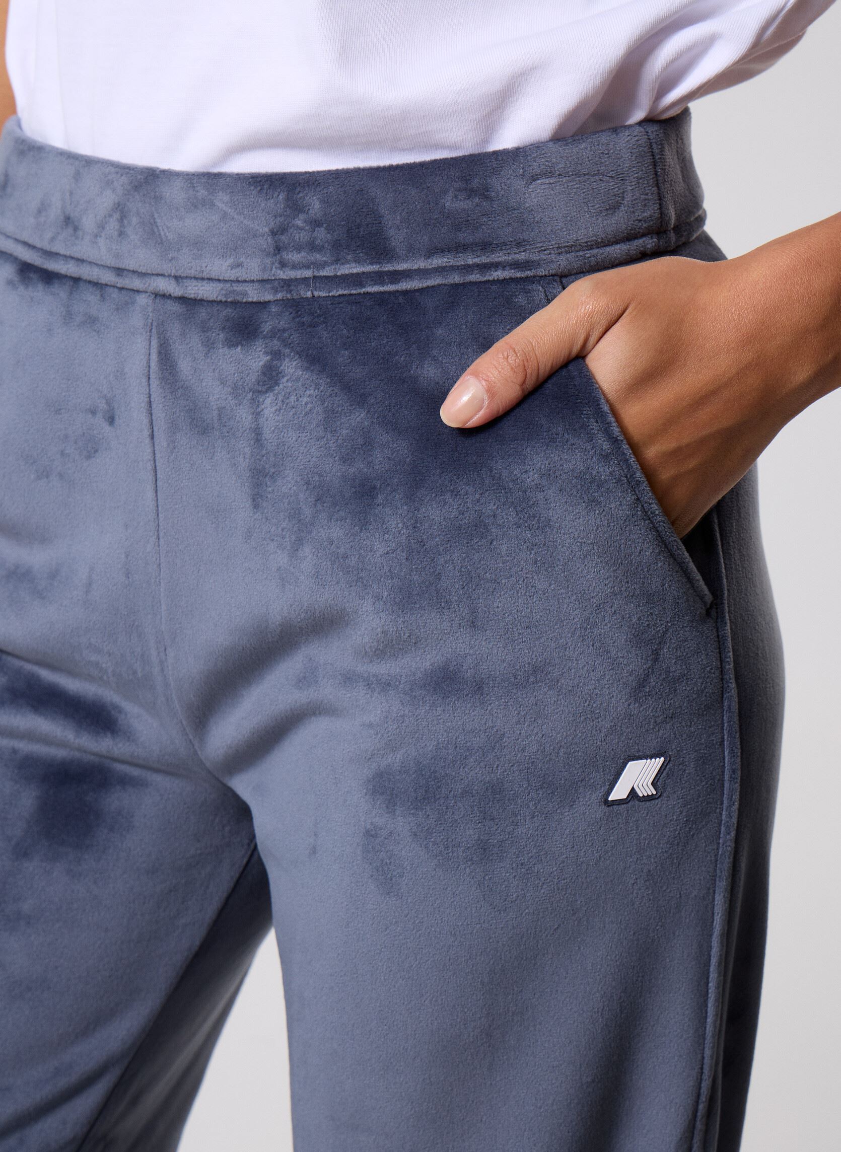 Jogginghosen Jenny Velour Polar damen blau K-Way Jogginghosen Jenny Velour Polar damen blau BLUE AIRFORCE COMBO