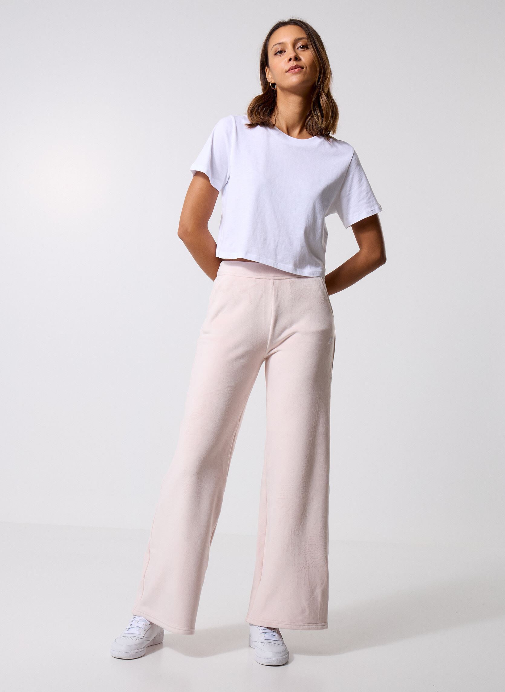 Bas de jogging Jenny Velour Polar femme rose K-Way Bas de jogging Jenny Velour Polar femme rose ROSE HUSHED - ROSE HUSHED