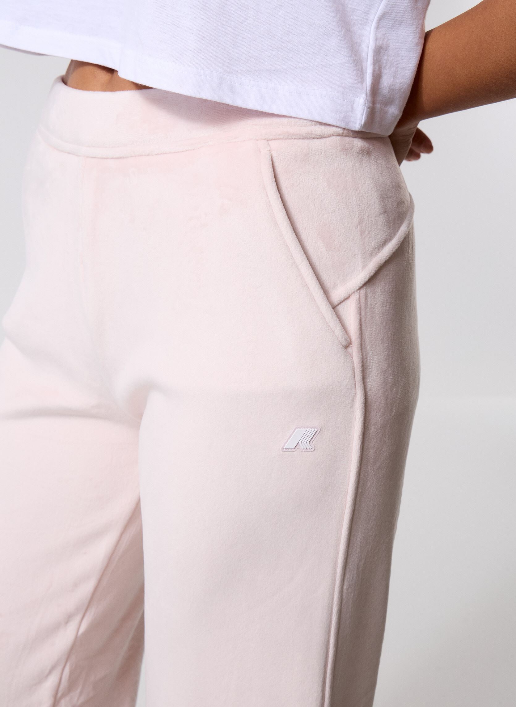 Bas de jogging Jenny Velour Polar femme rose K-Way Bas de jogging Jenny Velour Polar femme rose ROSE HUSHED - ROSE HUSHED