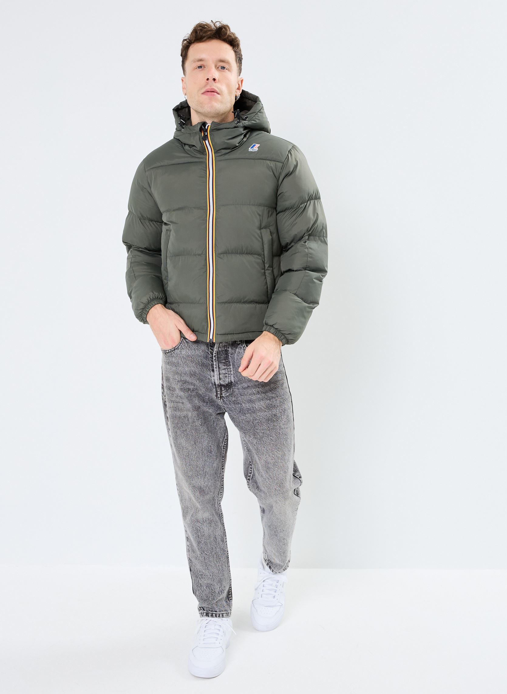 Doudounes Le Vrai 3.0 Claude Heavy Warm homme vert K-Way Doudounes Le Vrai 3.0 Claude Heavy Warm homme vert Green Black