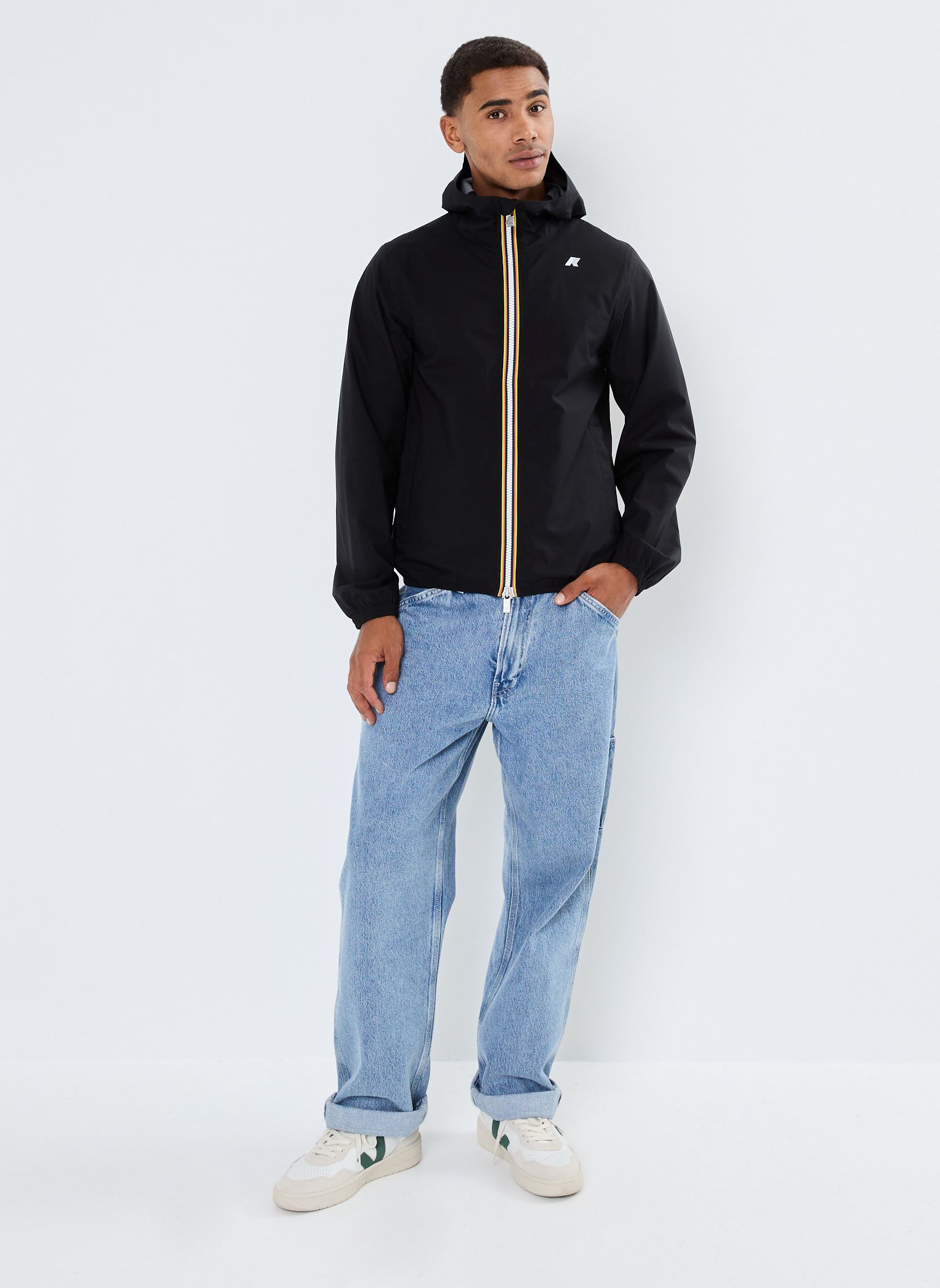 Wasserdichte Jacken Jack Stretch Dot herren schwarz K-Way Wasserdichte Jacken Jack Stretch Dot herren schwarz BLACK PURE