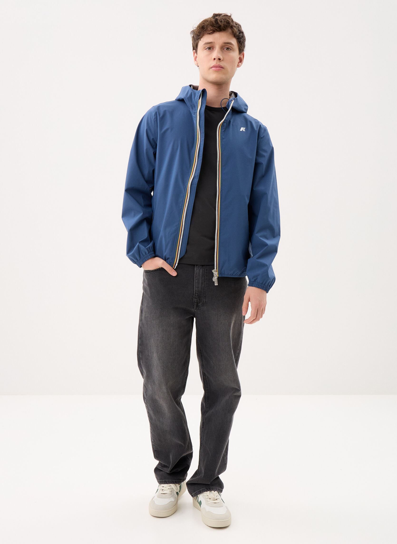 Wasserdichte Jacken Jack Stretch Dot herren blau K-Way Wasserdichte Jacken Jack Stretch Dot herren blau BLUE INSIGNIA