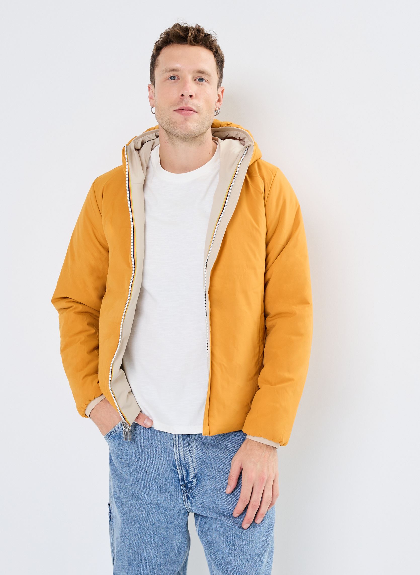 Wasserdichte Jacken Jack Warm Double - Reversible herren mehrfarbig K-Way Wasserdichte Jacken Jack Warm Double - Reversible herren mehrfarbig BEIGE G -YELLOW I