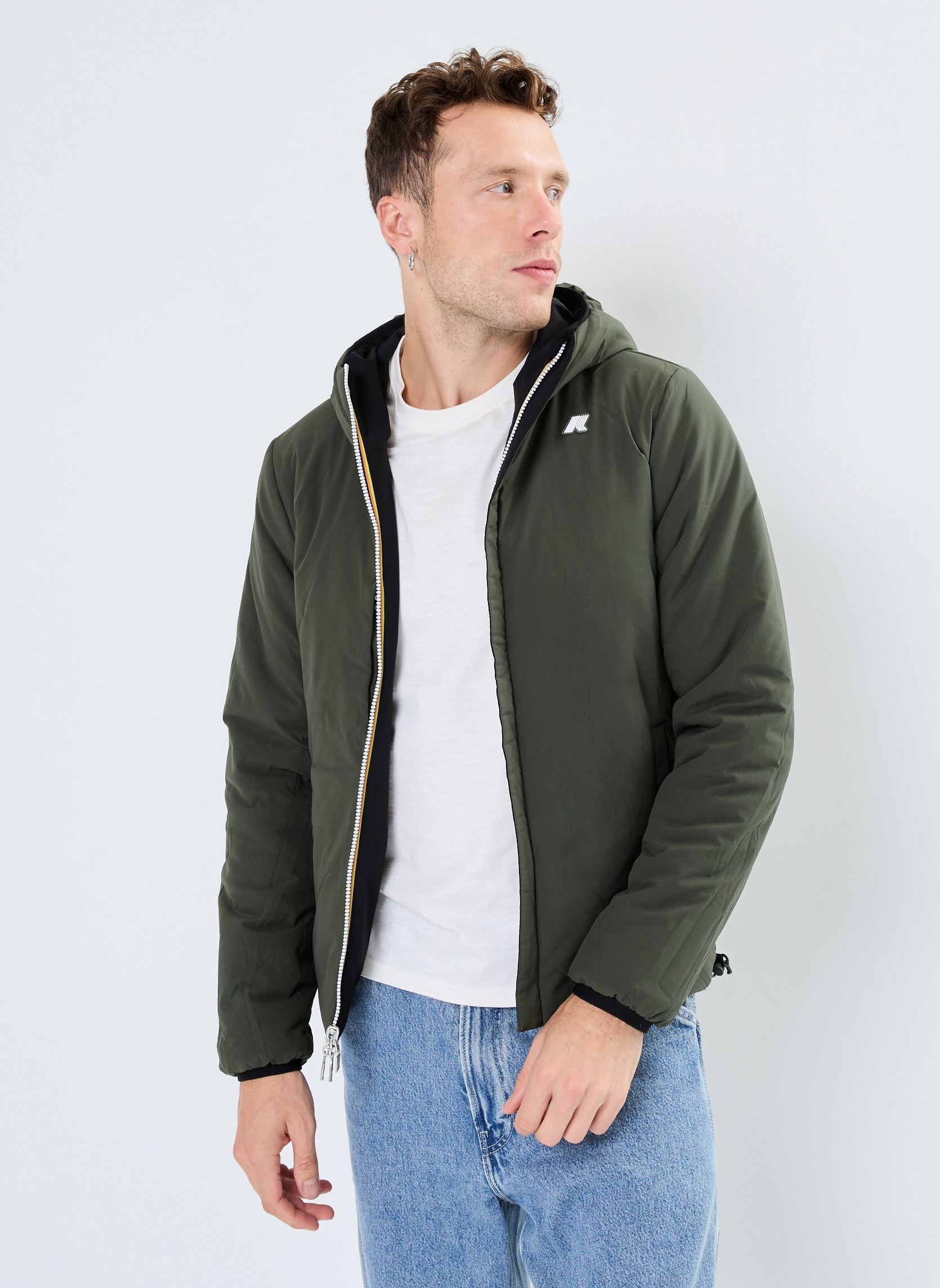 Vestes imperméables Jack Warm Double - Reversible homme multicolore K-Way Vestes imperméables Jack Warm Double - Reversible homme multicolore BLACK PURE-GREEN BLACKISH