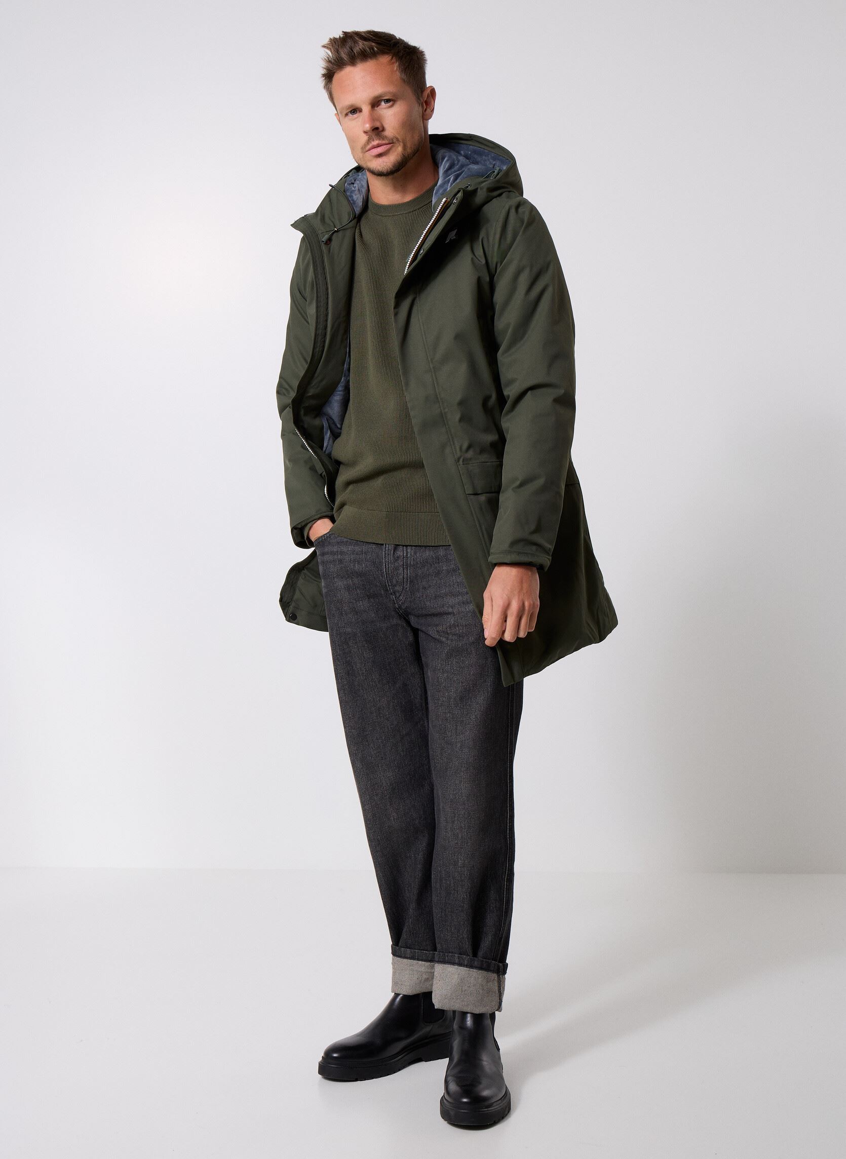 Vestes imperméables Jarno Twill Marmotta homme vert K-Way Vestes imperméables Jarno Twill Marmotta homme vert GREEN B-BLUE A