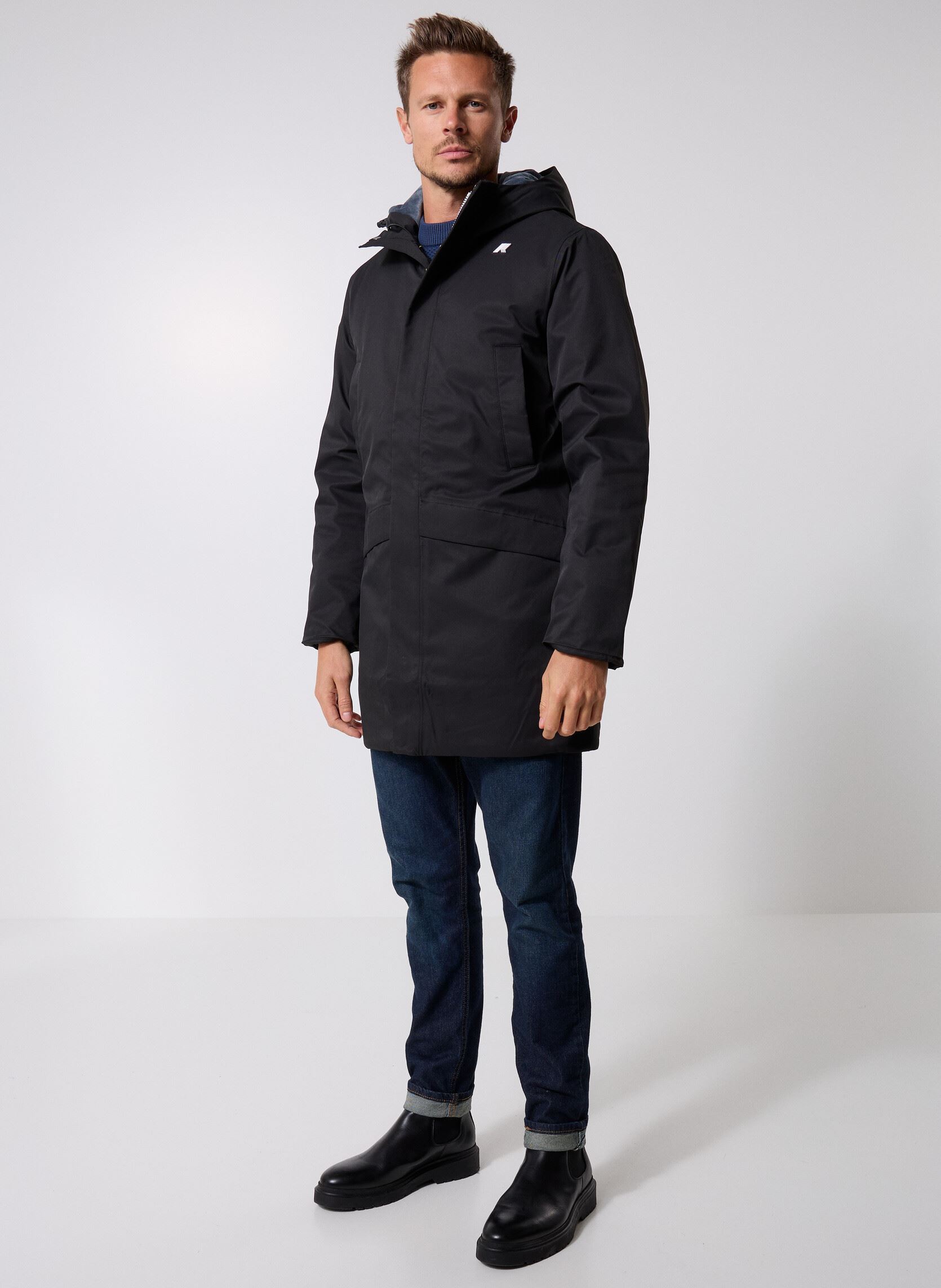 Chaquetas impermeables Jarno Twill Marmotta hombre negro K-Way Chaquetas impermeables Jarno Twill Marmotta hombre negro BLACK P-BLUE A