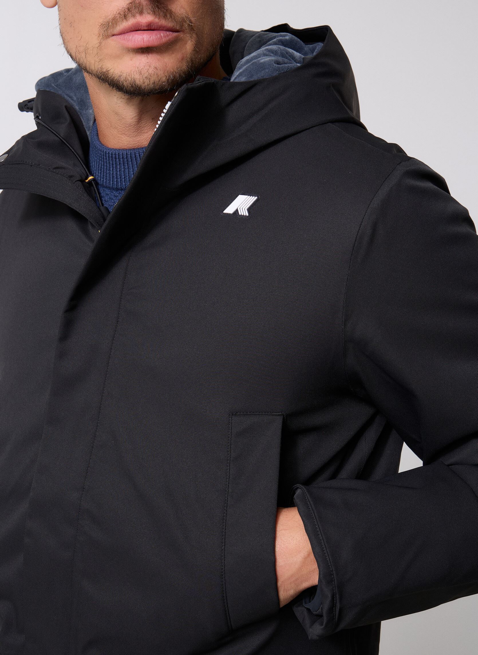 Chaquetas impermeables Jarno Twill Marmotta hombre negro K-Way Chaquetas impermeables Jarno Twill Marmotta hombre negro BLACK P-BLUE A