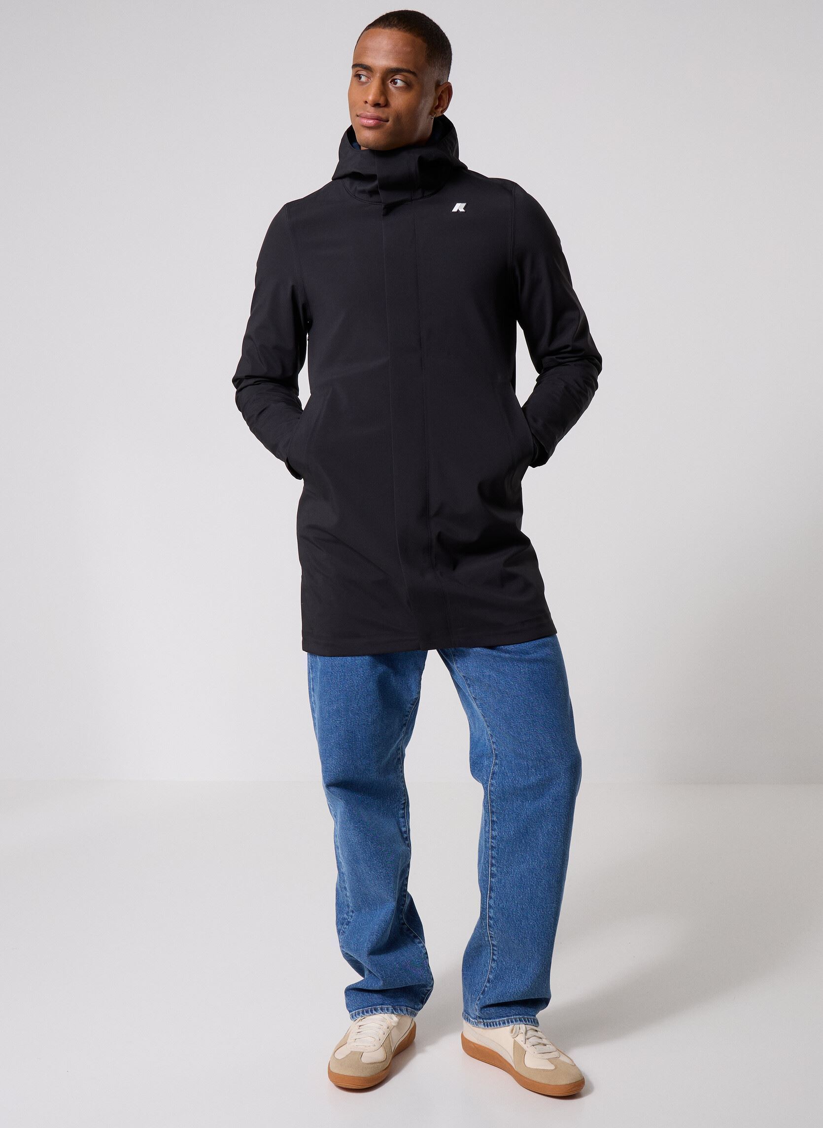 Vestes imperméables Thomas Bonded V homme multicolore K-Way Vestes imperméables Thomas Bonded V homme multicolore BLACK- BLUE DEPHT