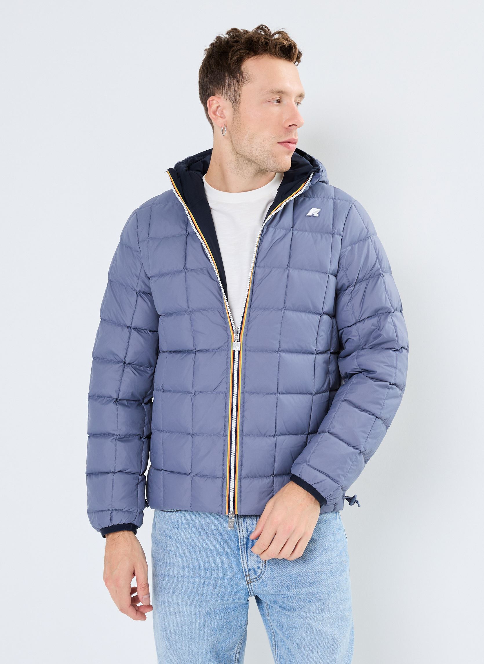 Wasserdichte Jacken Jack St Thermo Double - Reversible herren mehrfarbig K-Way Wasserdichte Jacken Jack St Thermo Double - Reversible herren mehrfarbig BLUE D - GREY BLUE A