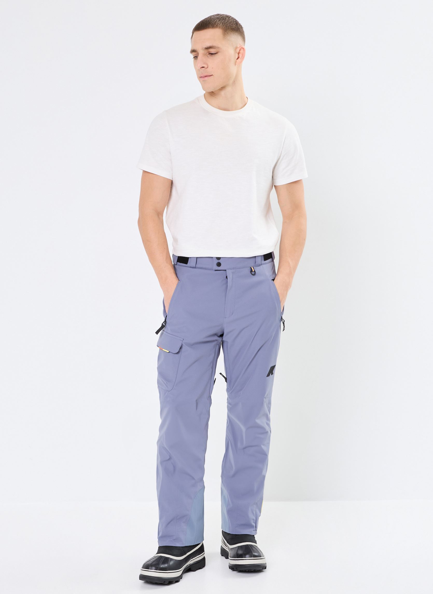 Pantalons larges Avrieux microTwill 2L - Ski homme bleu K-Way Pantalons larges Avrieux microTwill 2L - Ski homme bleu GREY BLUE AVION