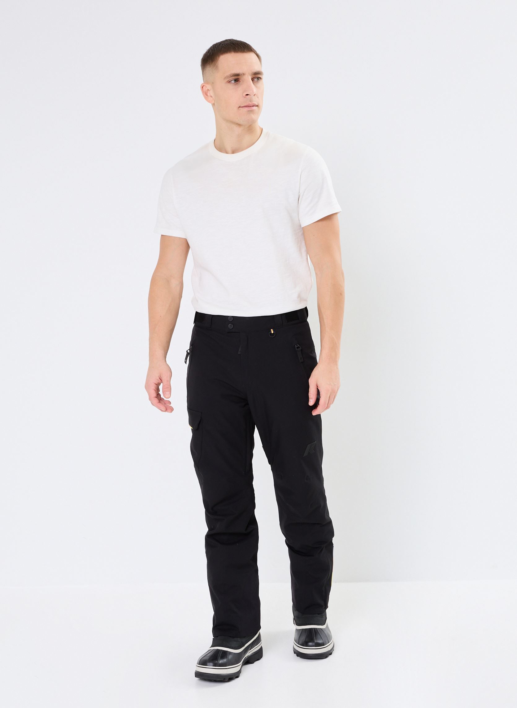 Weite Hosen Avrieux microTwill 2L - Ski herren schwarz K-Way Weite Hosen Avrieux microTwill 2L - Ski herren schwarz BLACK PURE