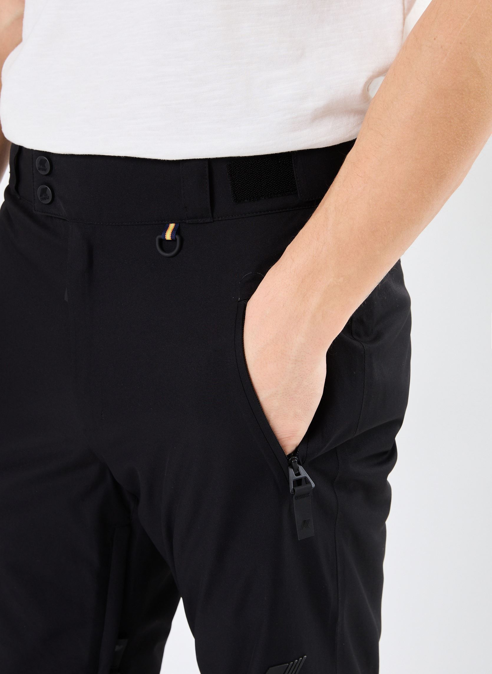 Weite Hosen Avrieux microTwill 2L - Ski herren schwarz K-Way Weite Hosen Avrieux microTwill 2L - Ski herren schwarz BLACK PURE