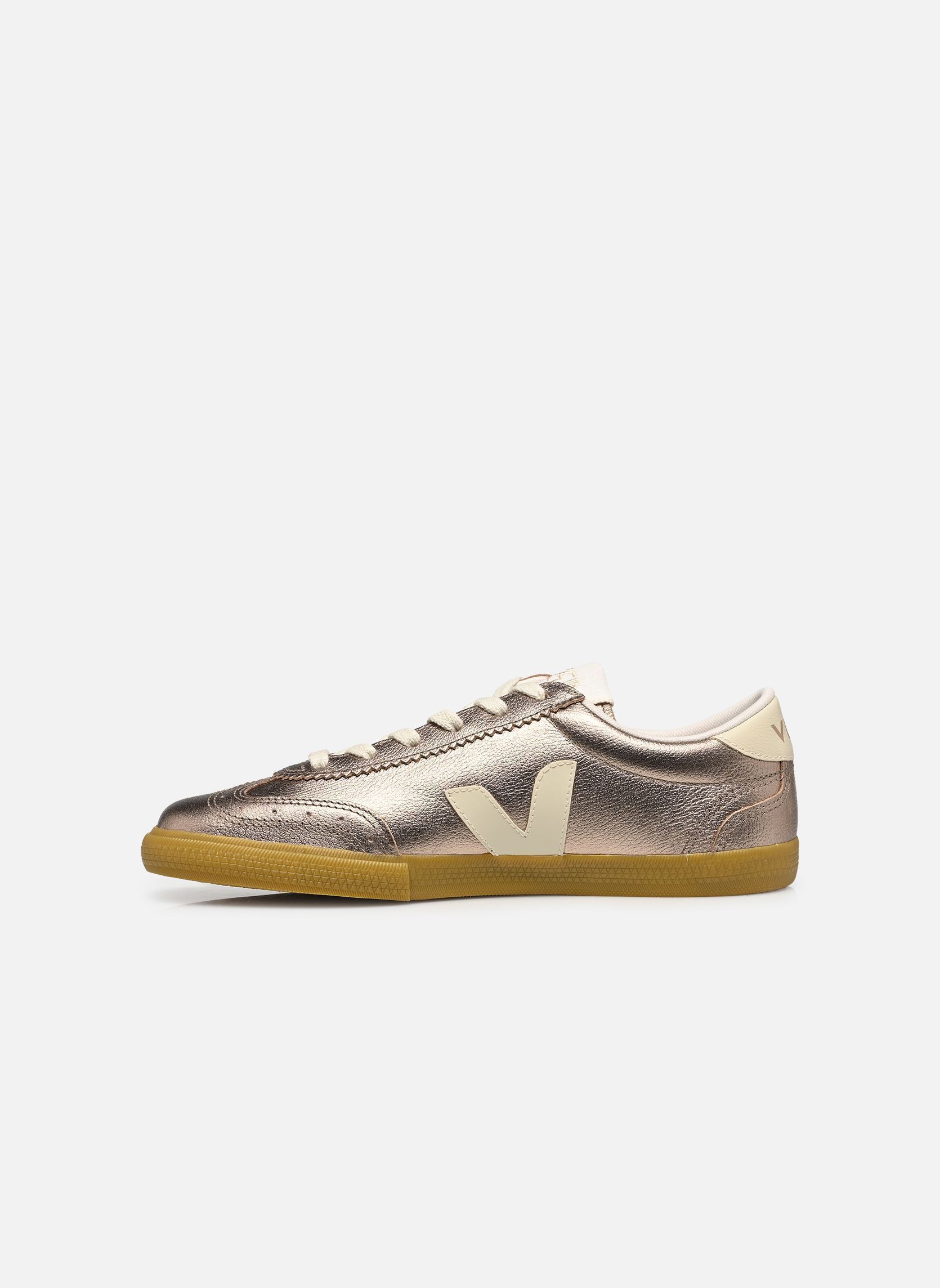 Baskets basses VOLLEY O.T. LEATHER femme or et bronze Veja Baskets basses VOLLEY O.T. LEATHER femme or et bronze BRONZE_PIERRE