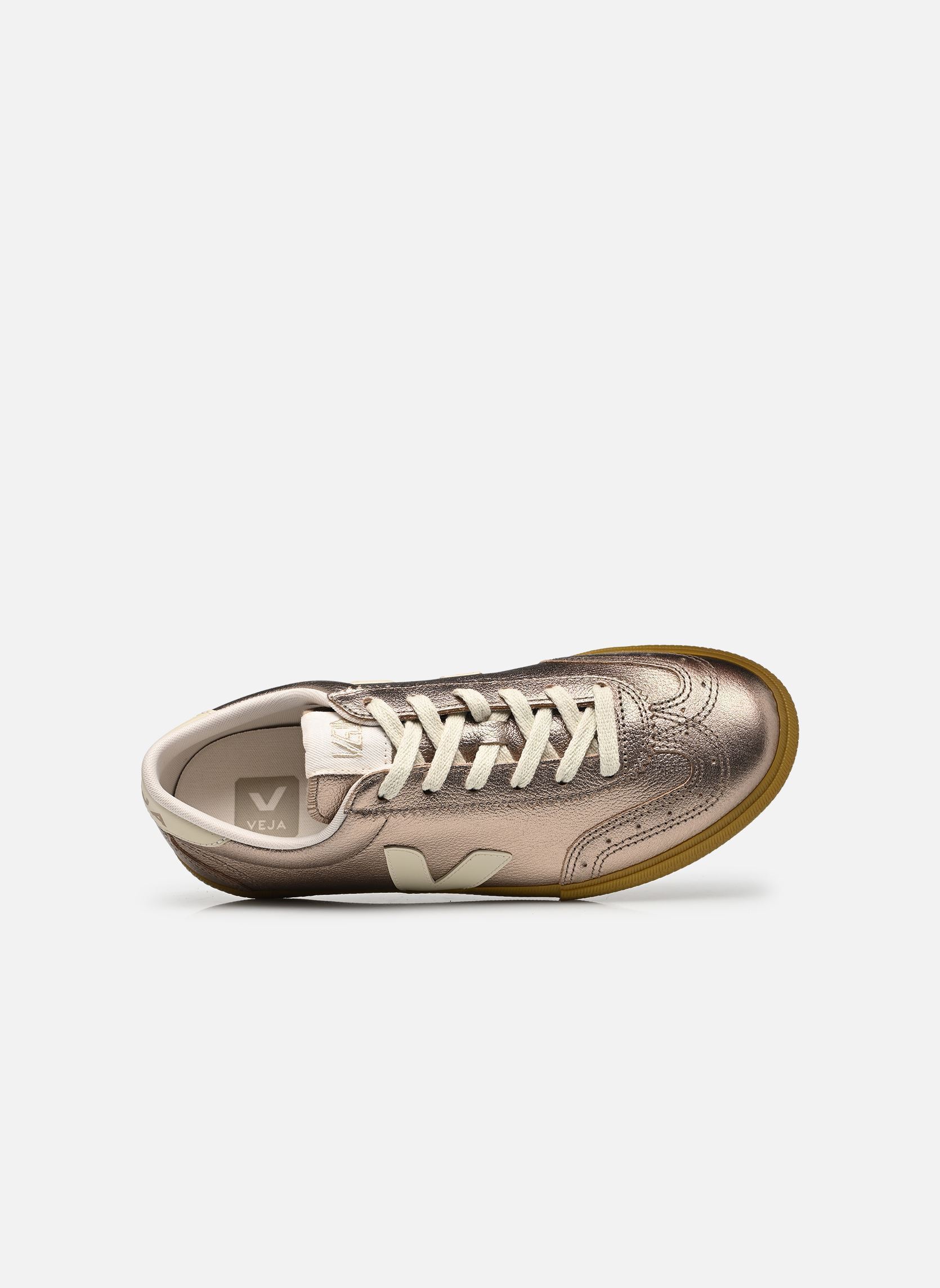 Baskets basses VOLLEY O.T. LEATHER femme or et bronze Veja Baskets basses VOLLEY O.T. LEATHER femme or et bronze BRONZE_PIERRE
