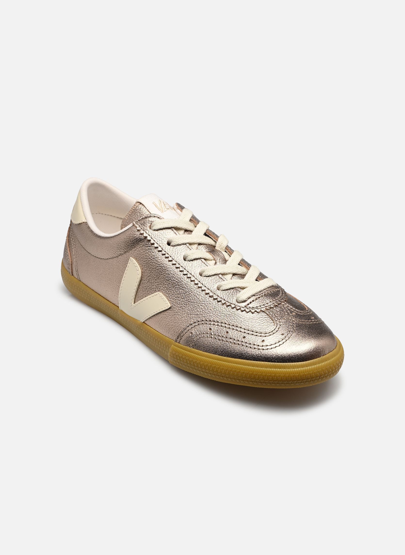 Baskets basses VOLLEY O.T. LEATHER femme or et bronze Veja Baskets basses VOLLEY O.T. LEATHER femme or et bronze BRONZE_PIERRE