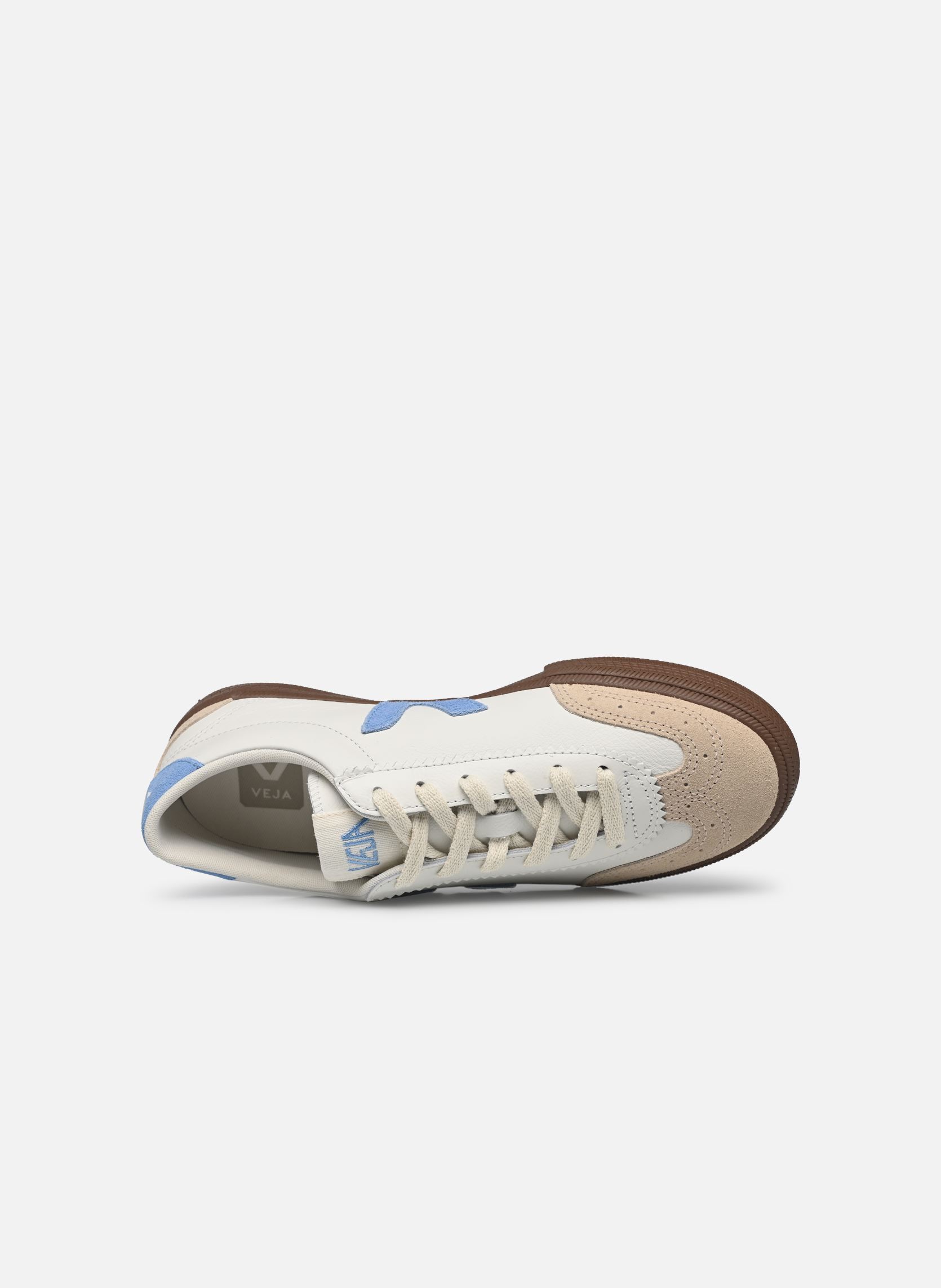 Baskets VOLLEY O.T. LEATHER femme bleu Veja Baskets VOLLEY O.T. LEATHER femme bleu WHITE_AQUA_BARK
