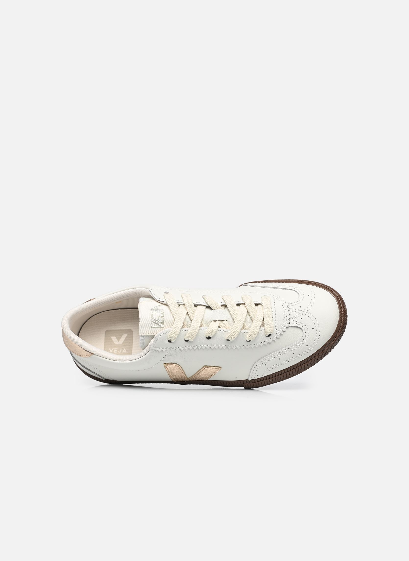 Baskets VOLLEY O.T. LEATHER femme blanc Veja Baskets VOLLEY O.T. LEATHER femme blanc WHITE_PLATINE_BARK