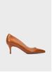 Escarpins Martinelli En Cuir Orange Vif - Taille 36, Talon Haut, Occasion TBE