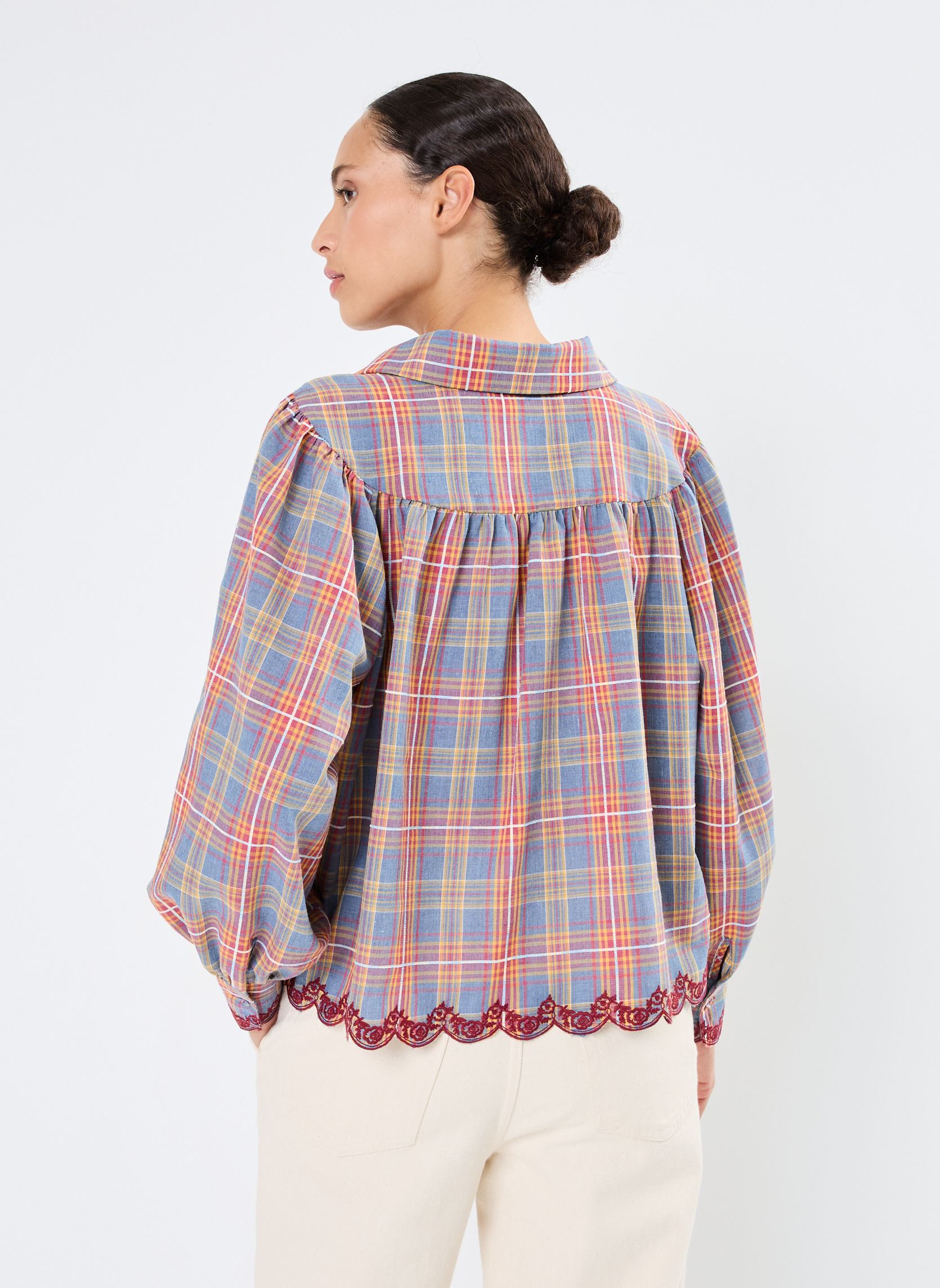 Chemises manches longues Odette femme multicolore Orféo Chemises manches longues Odette femme multicolore CARREAUX