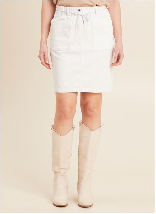 Bréal Jupes mi-longues JEREVERBAT femme blanc