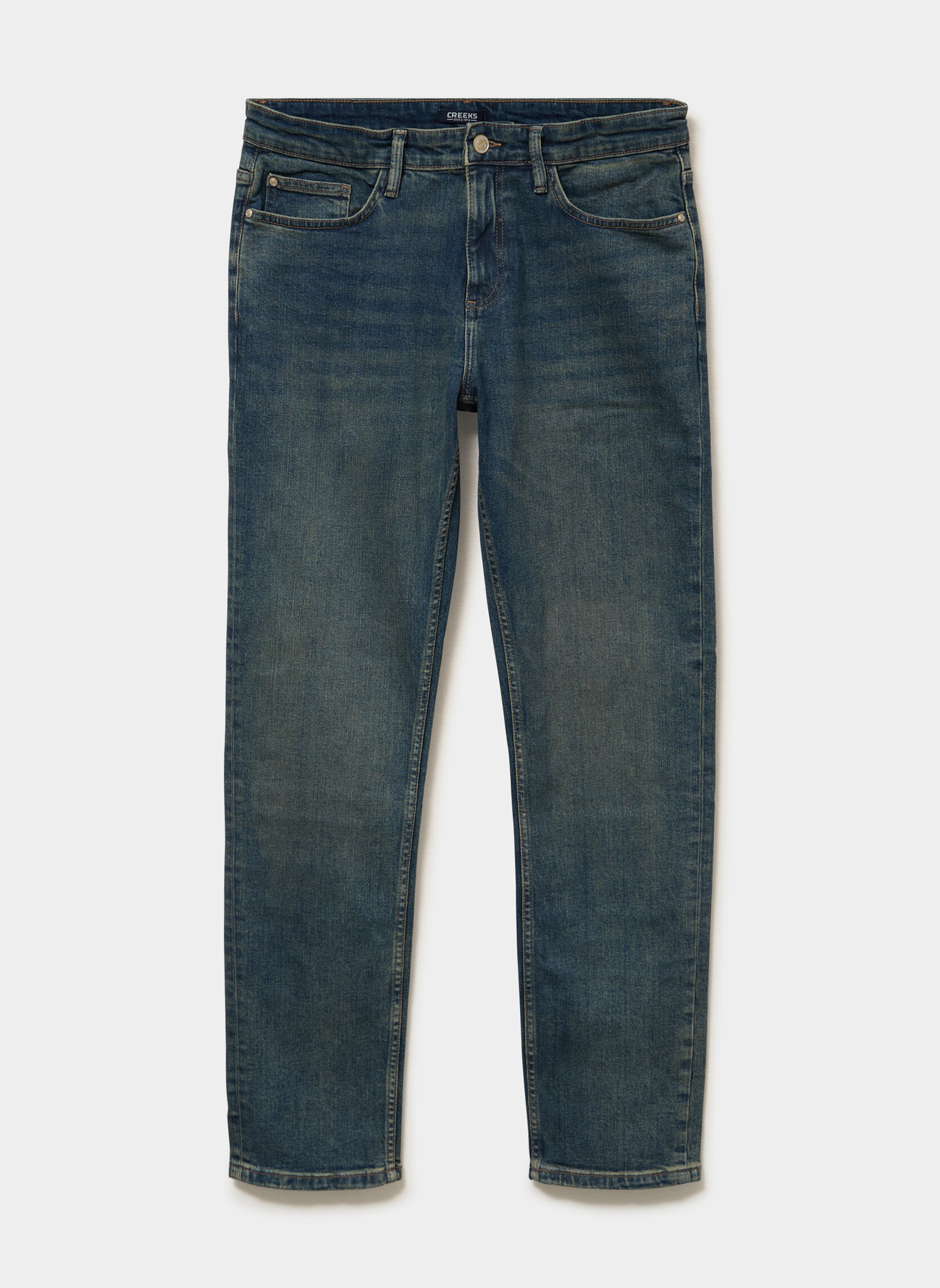 Jeans droit CRE1_REGAN homme bleu CREEKS Jeans droit CRE1_REGAN homme bleu Bleu brut