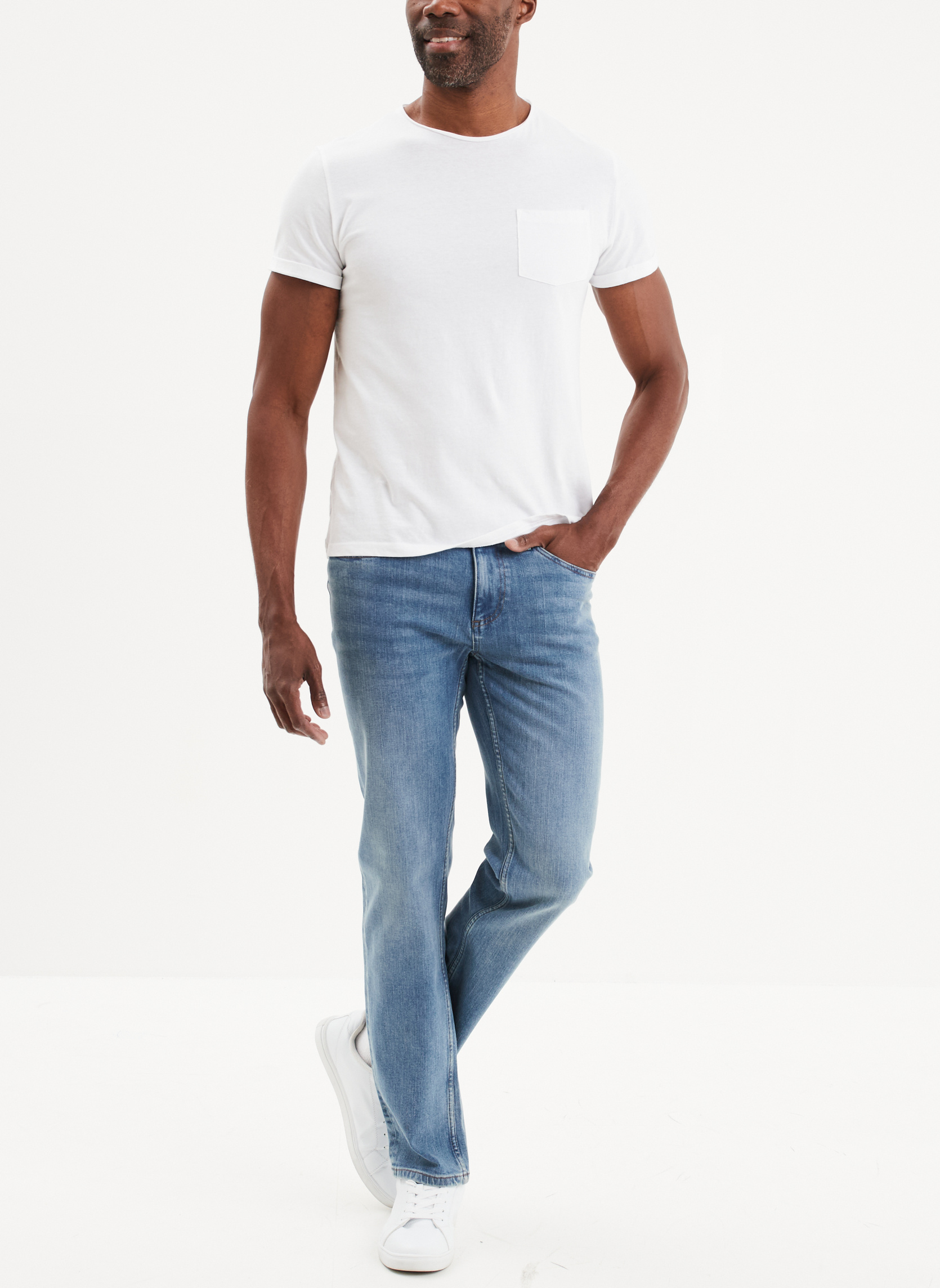 Jeans droit Jean - CRE1_REGAN homme bleu CREEKS Jeans droit Jean - CRE1_REGAN homme bleu Bleu clair