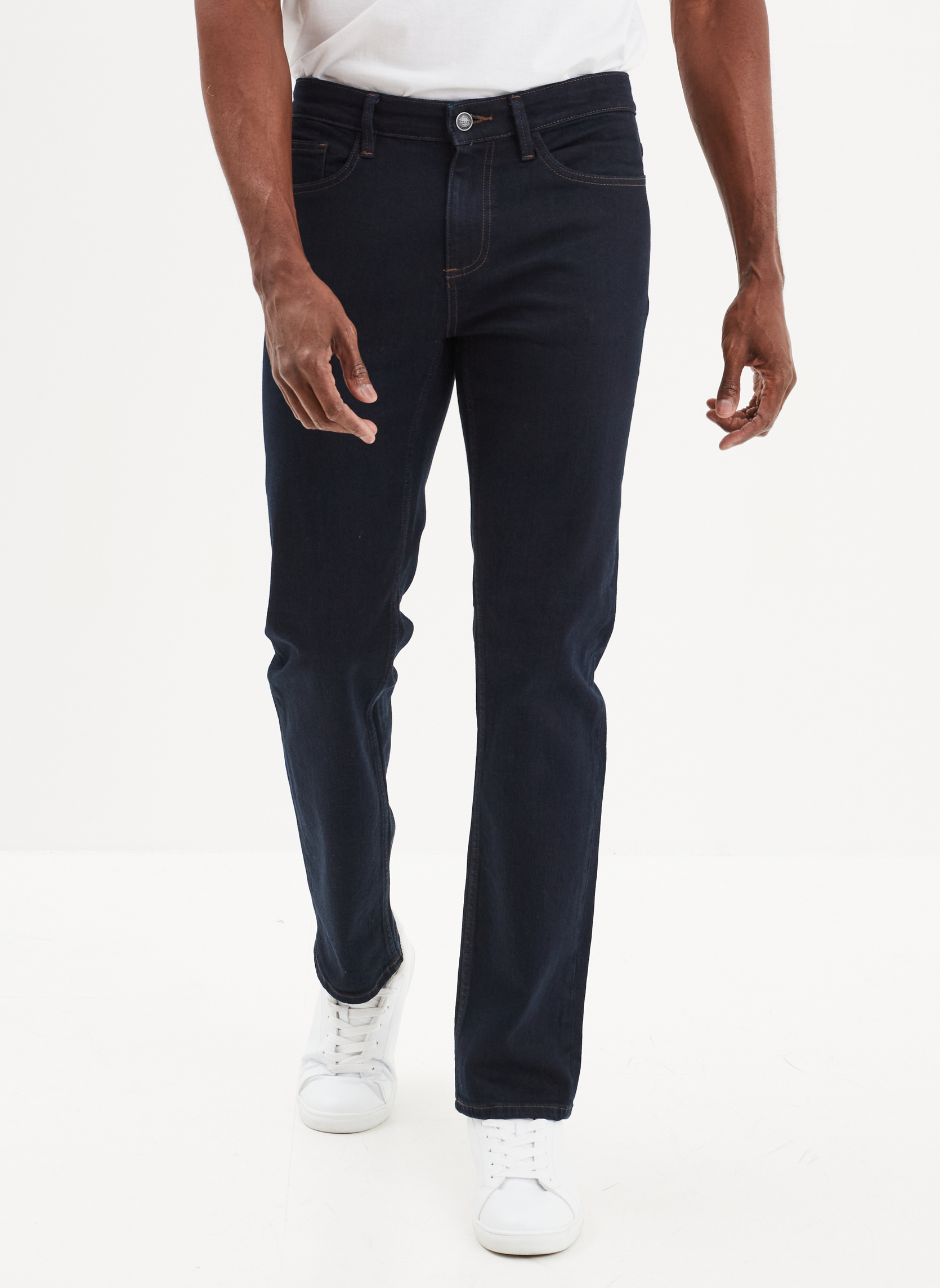 Jeans droit CRE1_REGAN homme bleu CREEKS Jeans droit CRE1_REGAN homme bleu Bleu foncé