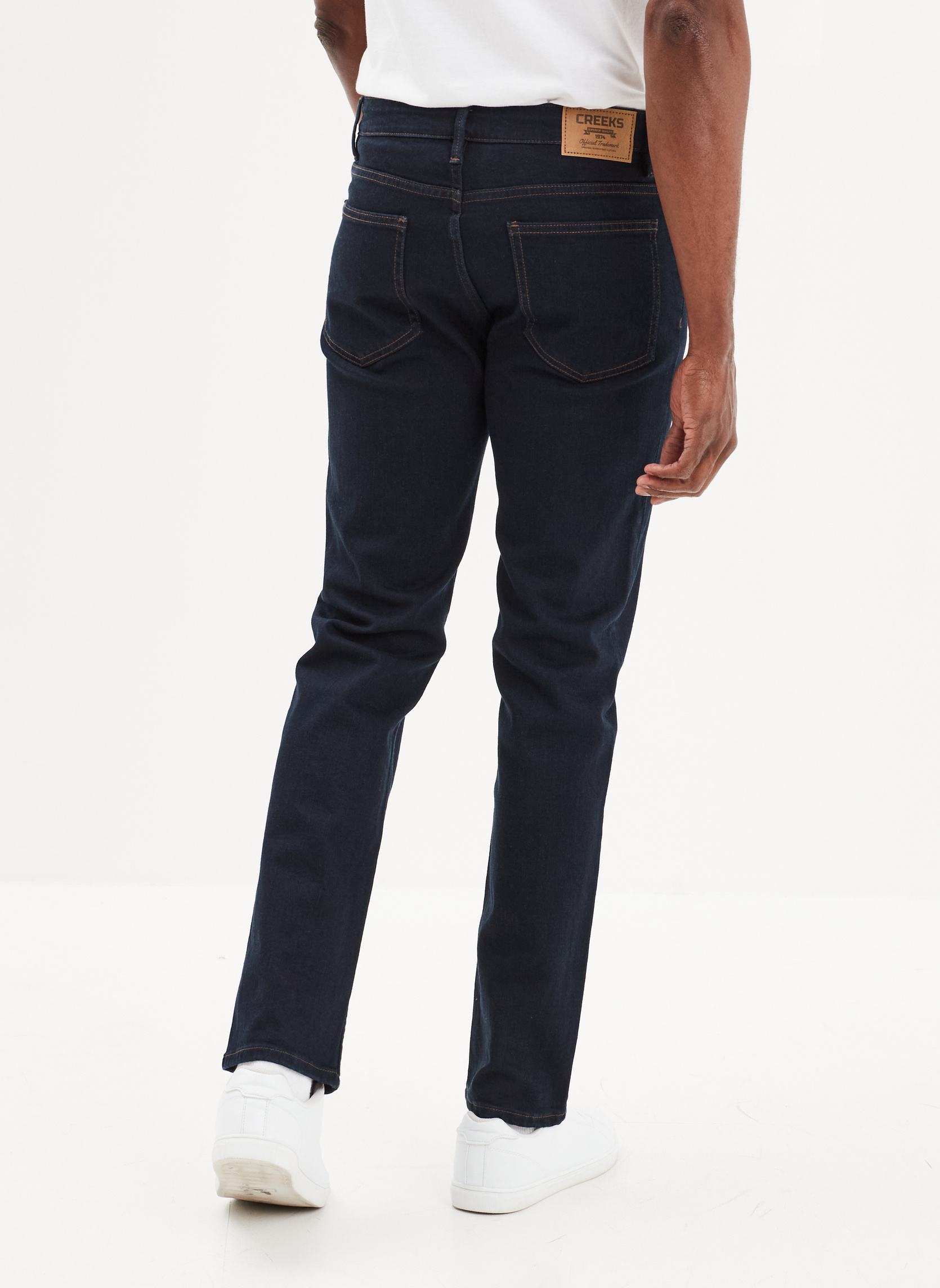 Jeans droit CRE1_REGAN homme bleu CREEKS Jeans droit CRE1_REGAN homme bleu Bleu foncé