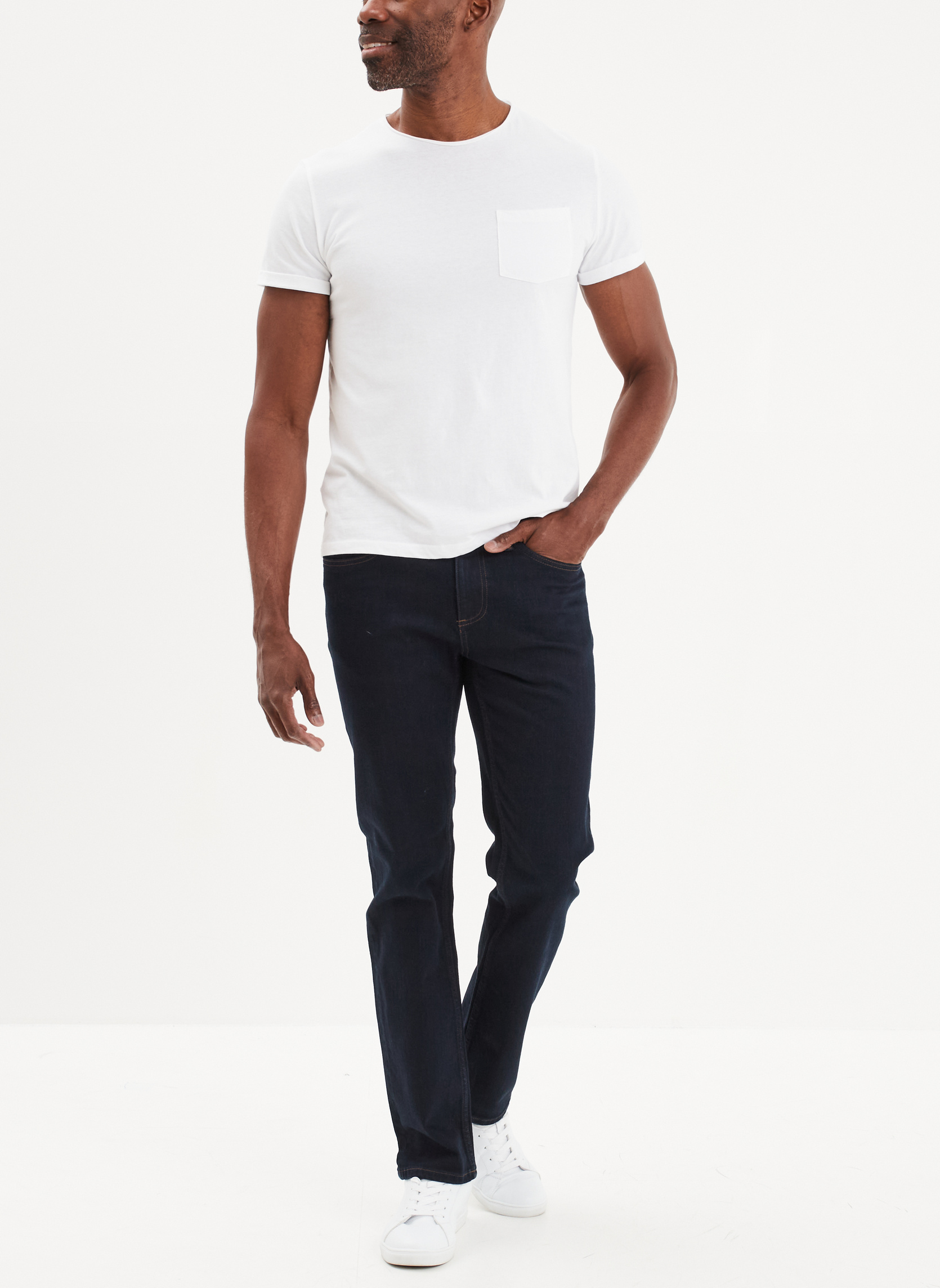 Jeans droit CRE1_REGAN homme bleu CREEKS Jeans droit CRE1_REGAN homme bleu Bleu foncé