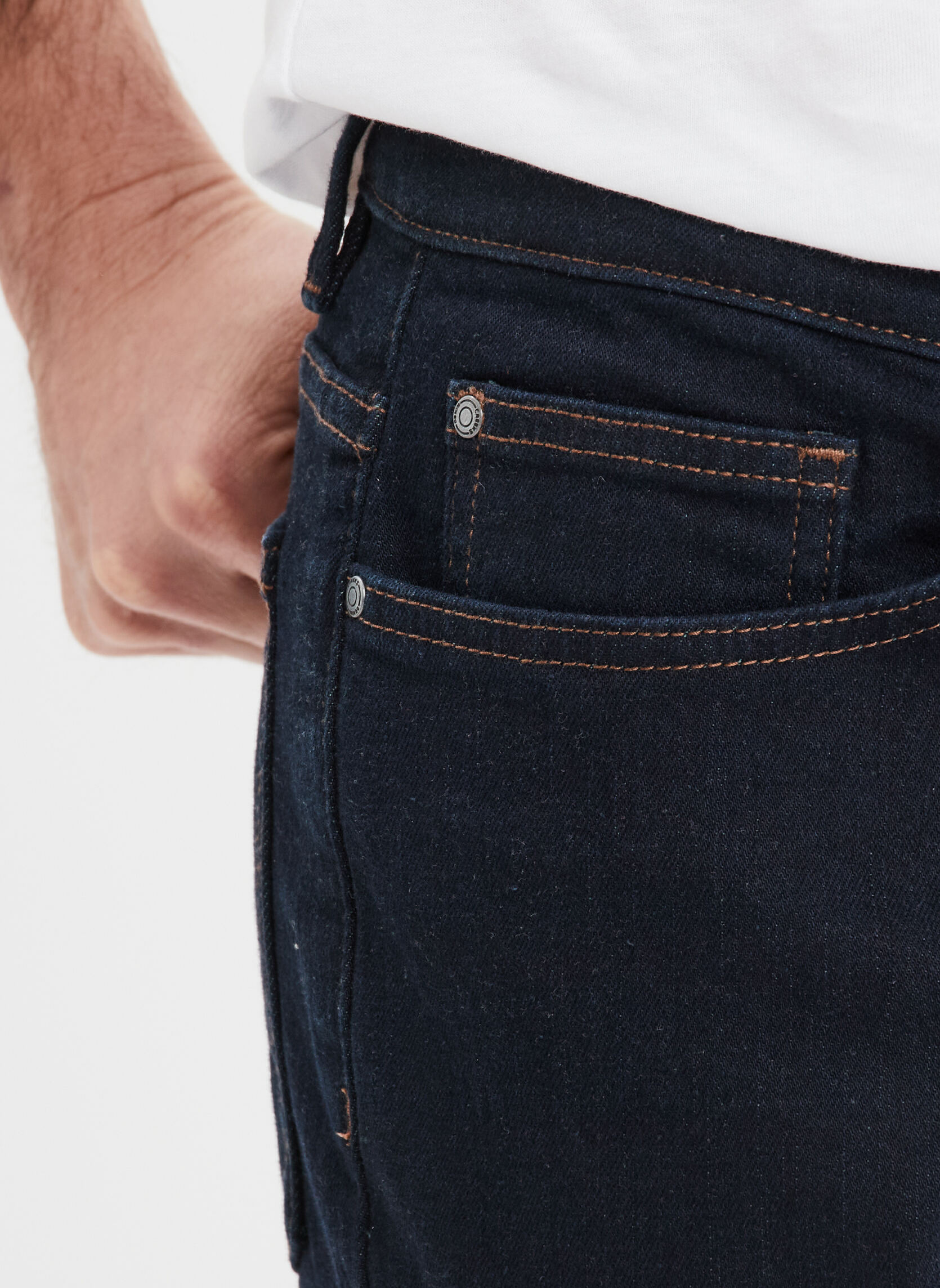 Jeans droit CRE1_REGAN homme bleu CREEKS Jeans droit CRE1_REGAN homme bleu Bleu foncé
