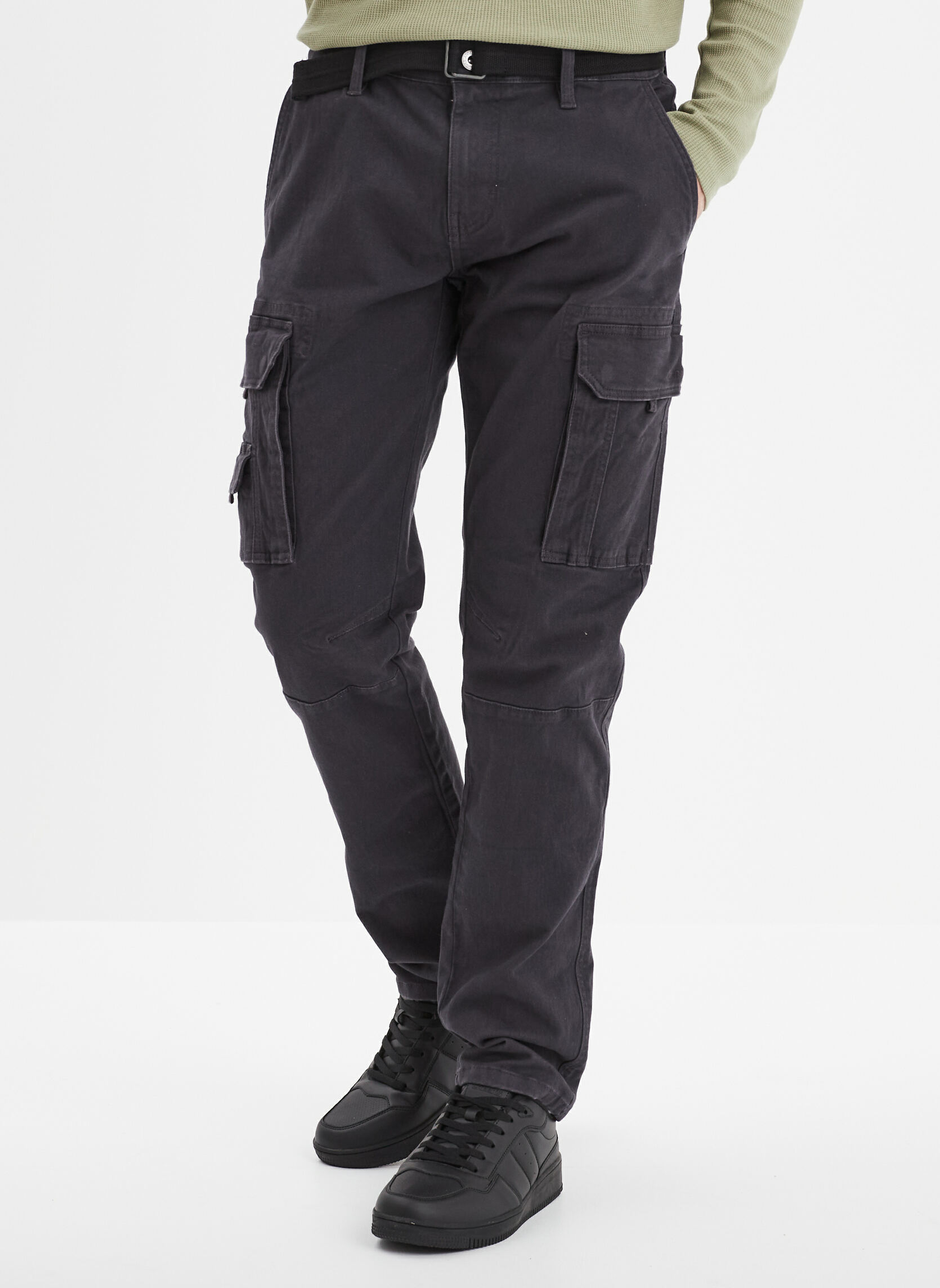 Pantalons droits Pantalon - TRA1_MOUNT homme gris Trappeur Pantalons droits Pantalon - TRA1_MOUNT homme gris Gris foncé