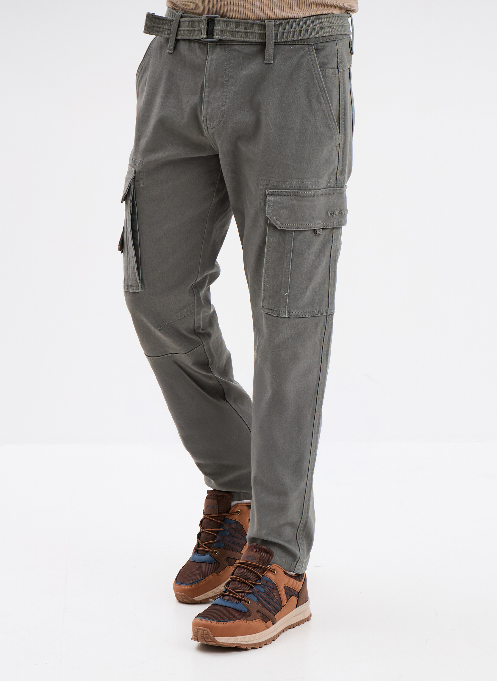 Pantalons droits Pantalon - TRA1_MOUNT homme gris Trappeur Pantalons droits Pantalon - TRA1_MOUNT homme gris Gris