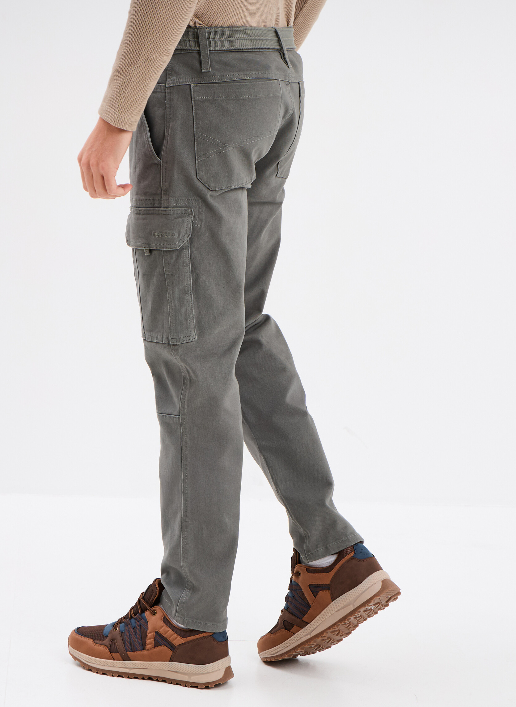 Pantalons droits Pantalon - TRA1_MOUNT homme gris Trappeur Pantalons droits Pantalon - TRA1_MOUNT homme gris Gris